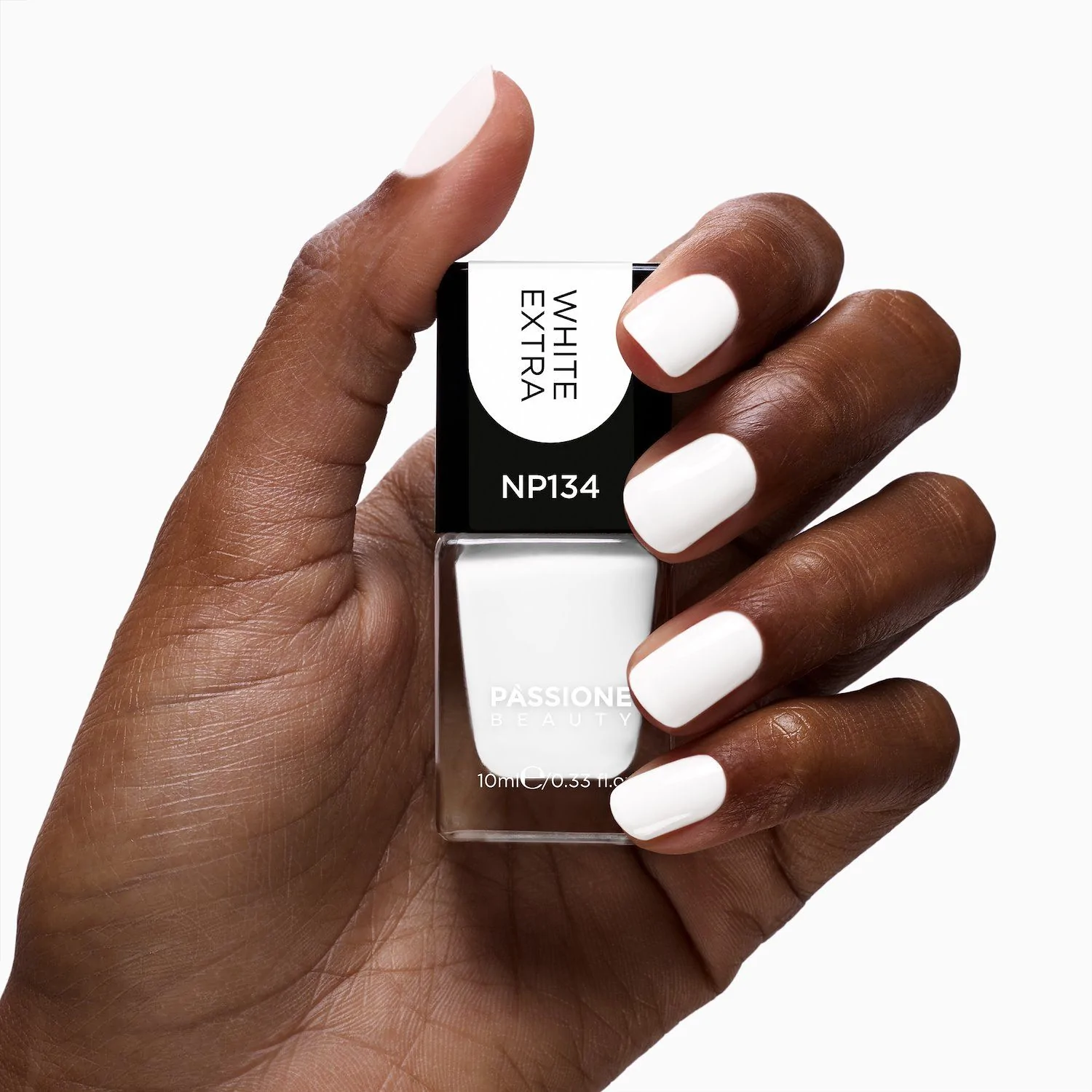 Vernis NP134 White Extra - Vernis à ongles couleur blanc pur - détail 1