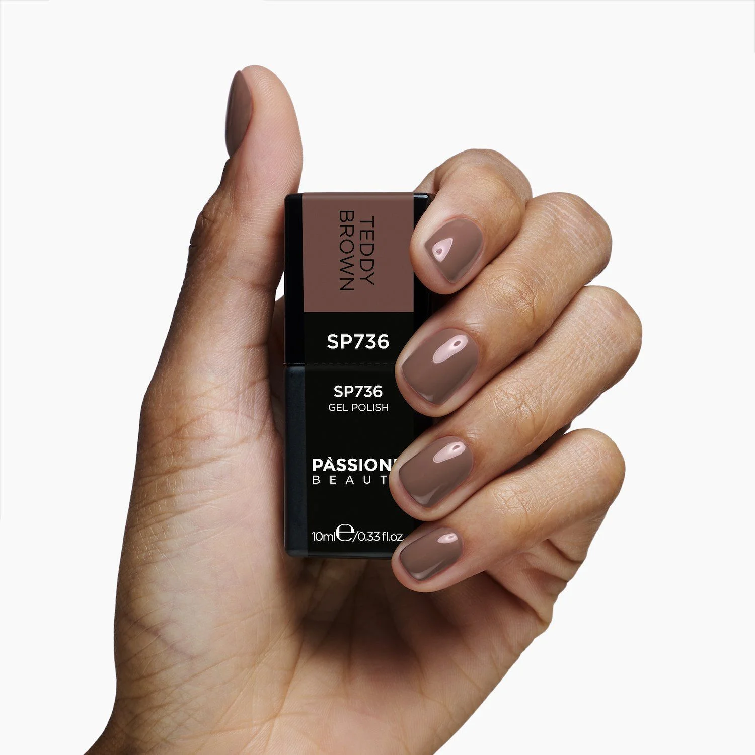 Vernis semi-permanent SP736 Teddy Brown - Vernis semi-permanent marron clair - détail 1