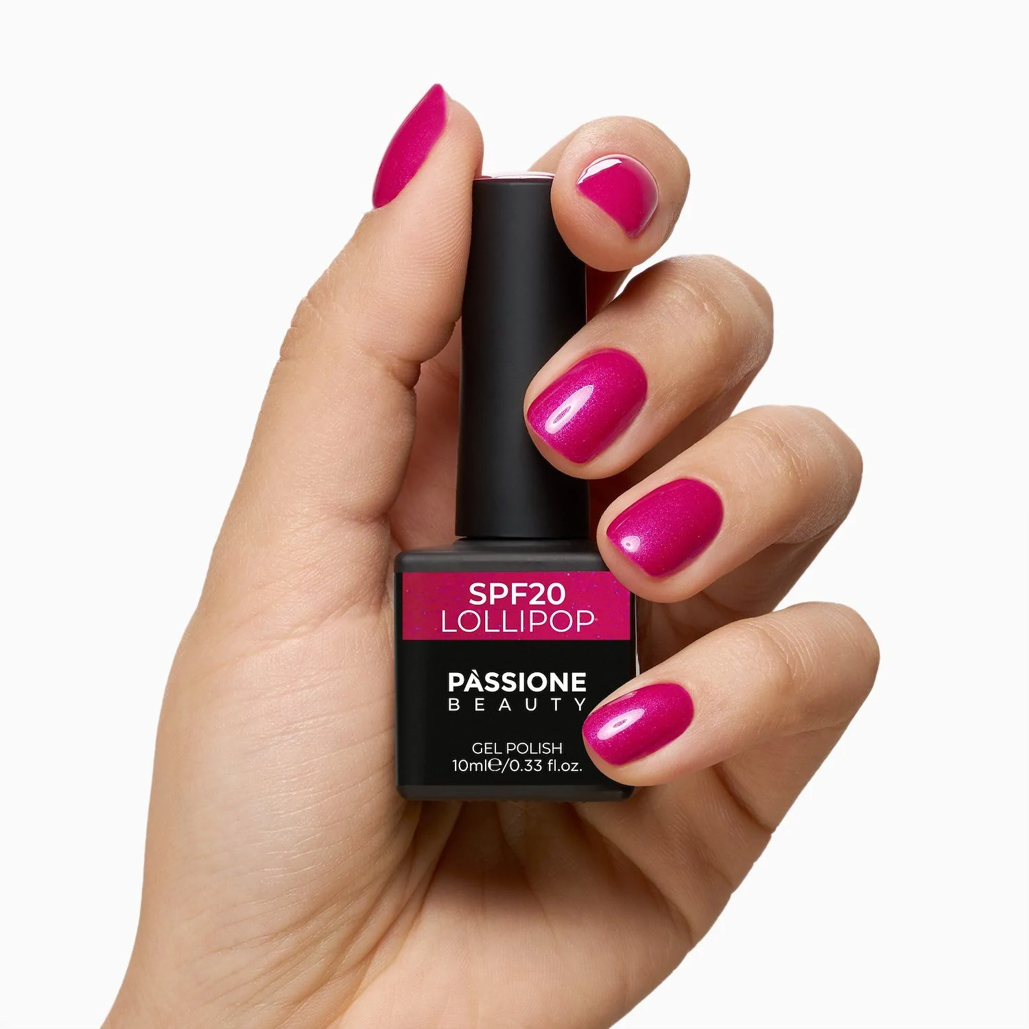 Esmalte Semipermanente EPF20 Lollipop - Esmalte semipermanente EPF20 Lollipop, fucsia oscuro, reflejos metálicos - detalle 1