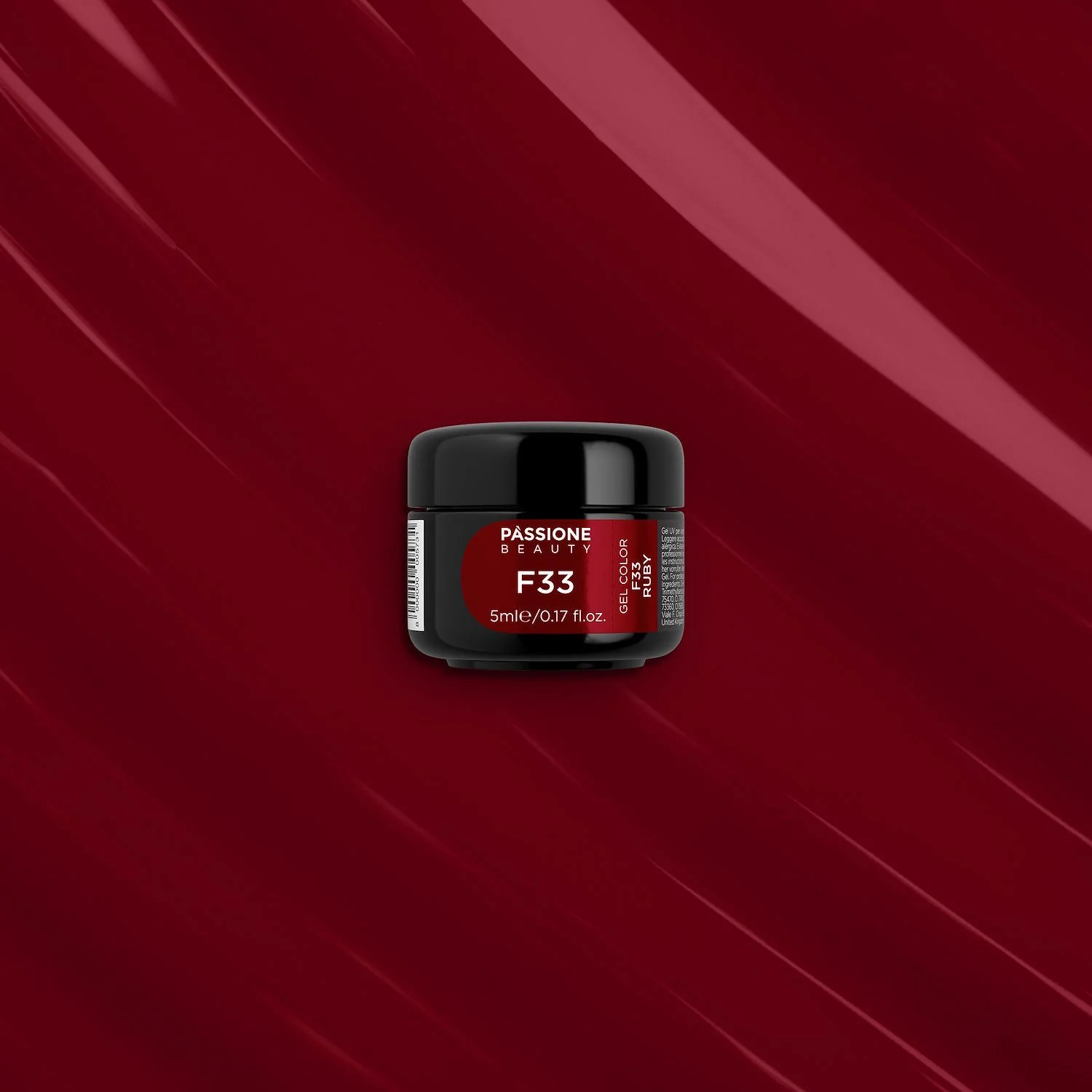 Gel color F33 Ruby - Gel Color autosigillante rosso rubino - dettaglio 1