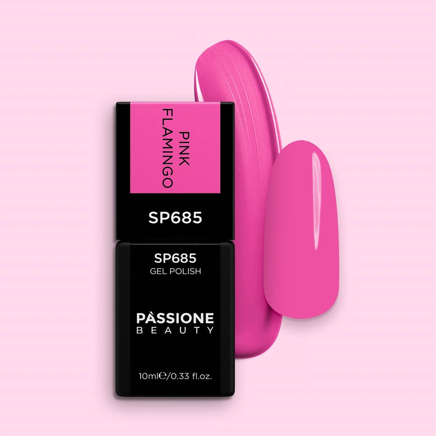 Gel Nail Polish SP685 Pink Flamingo - Intense Pink Gel Polish