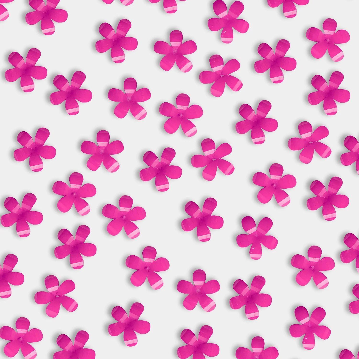 Fuchsia Resin Flower - Fleurs 3D en résine pour ongles, couleur fuchsia  - détail 1