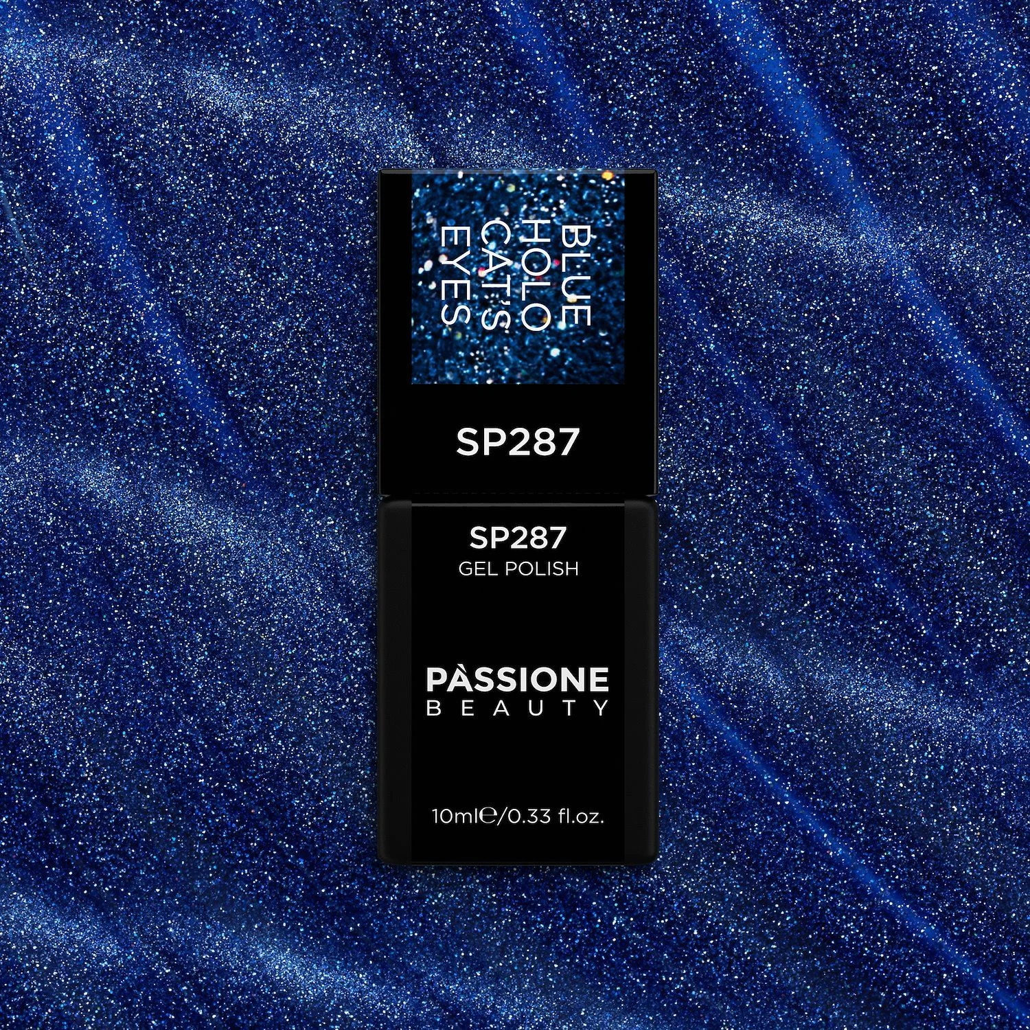 UV-Nagellack SP287 Blue Holo Cat's Eyes - UV-Nagellack Blau Cat-Eye-Effekt - Detail 2