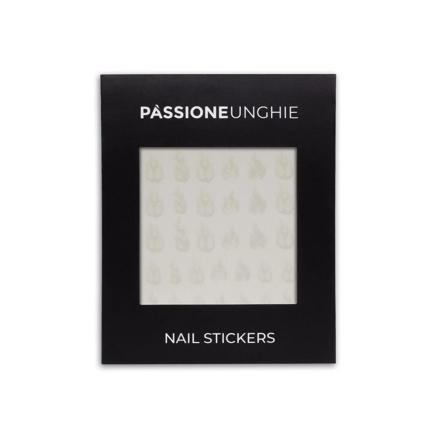 Flame - Glow Nail Stickers - Pegatina fluorescente de llama para nail art 