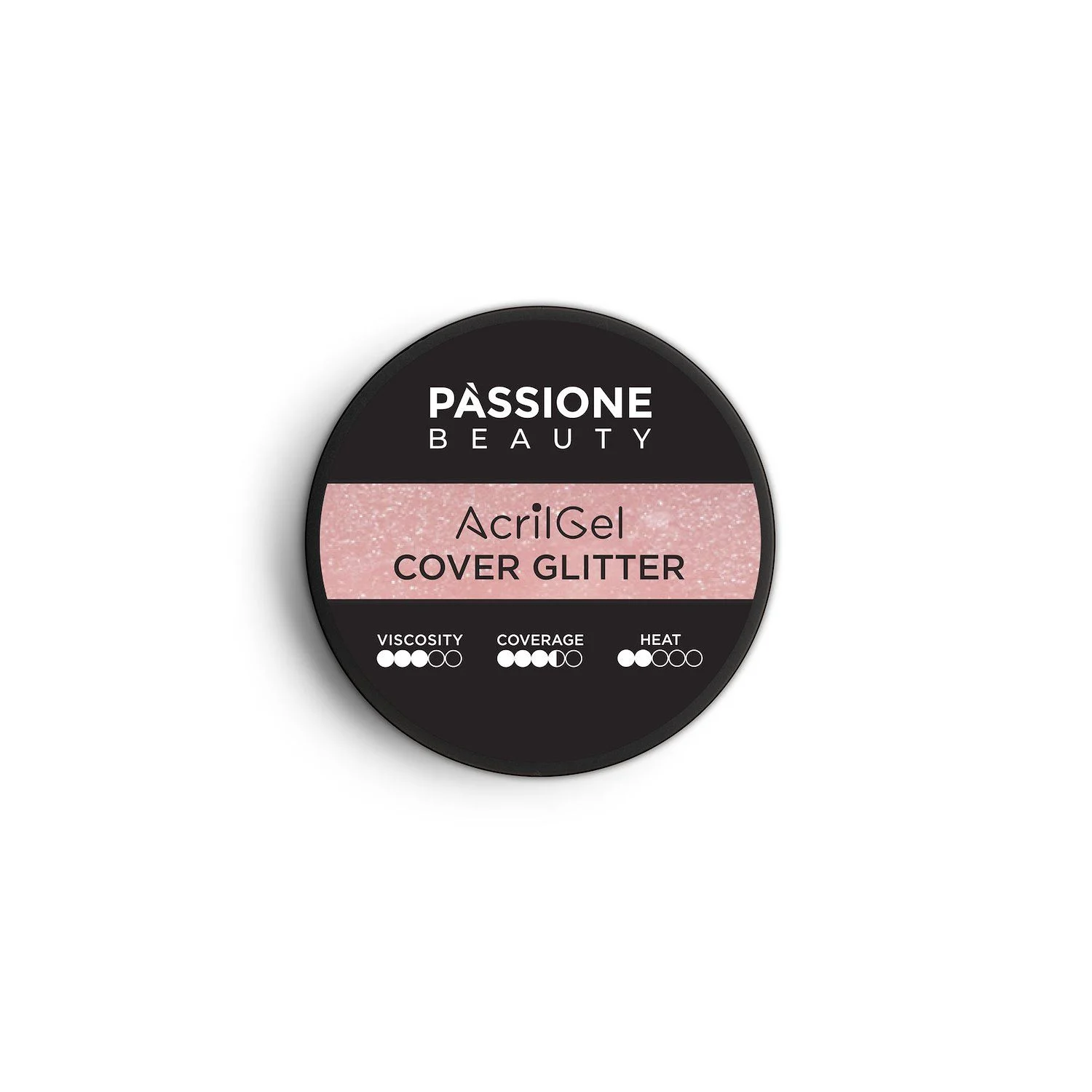 AcrilGel® Cover Glitter 50 ml  - Gel-Acrilico rosa naturale caldo con finissimi micro-glitter cangianti, mediamente coprente - dettaglio 2