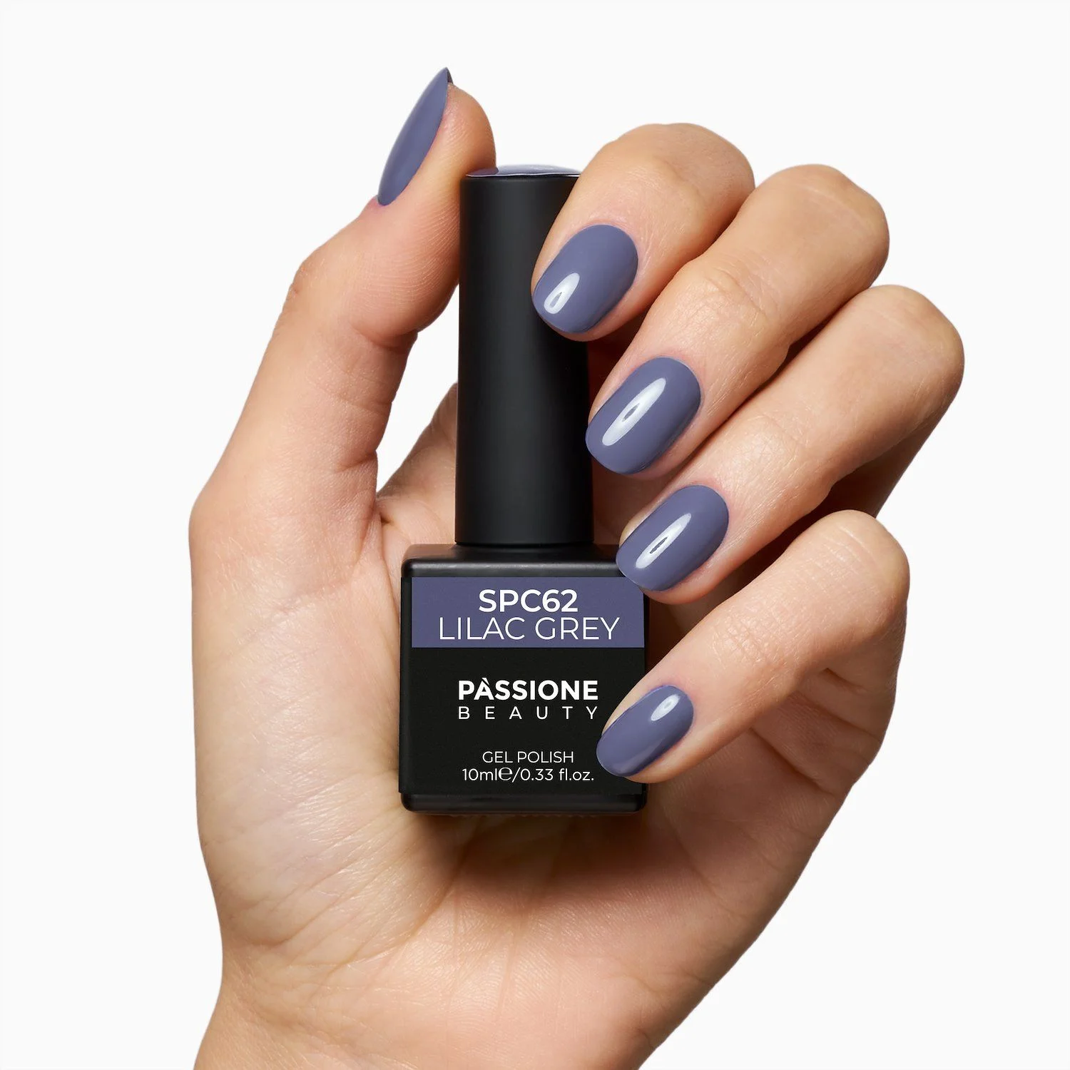 UV Nagellack SNC62 Lilac Grey - UV Nagellack in Schiefergrau - Detail 1