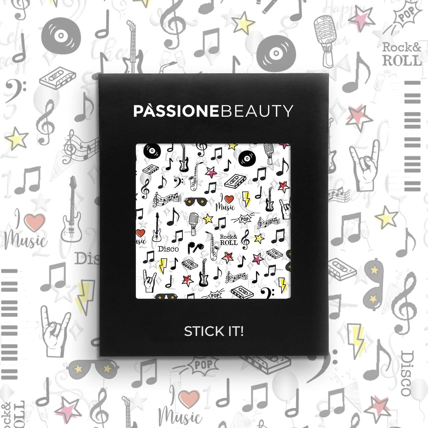 Music - Nail Stickers - Music themed stickers for nail decoration 
