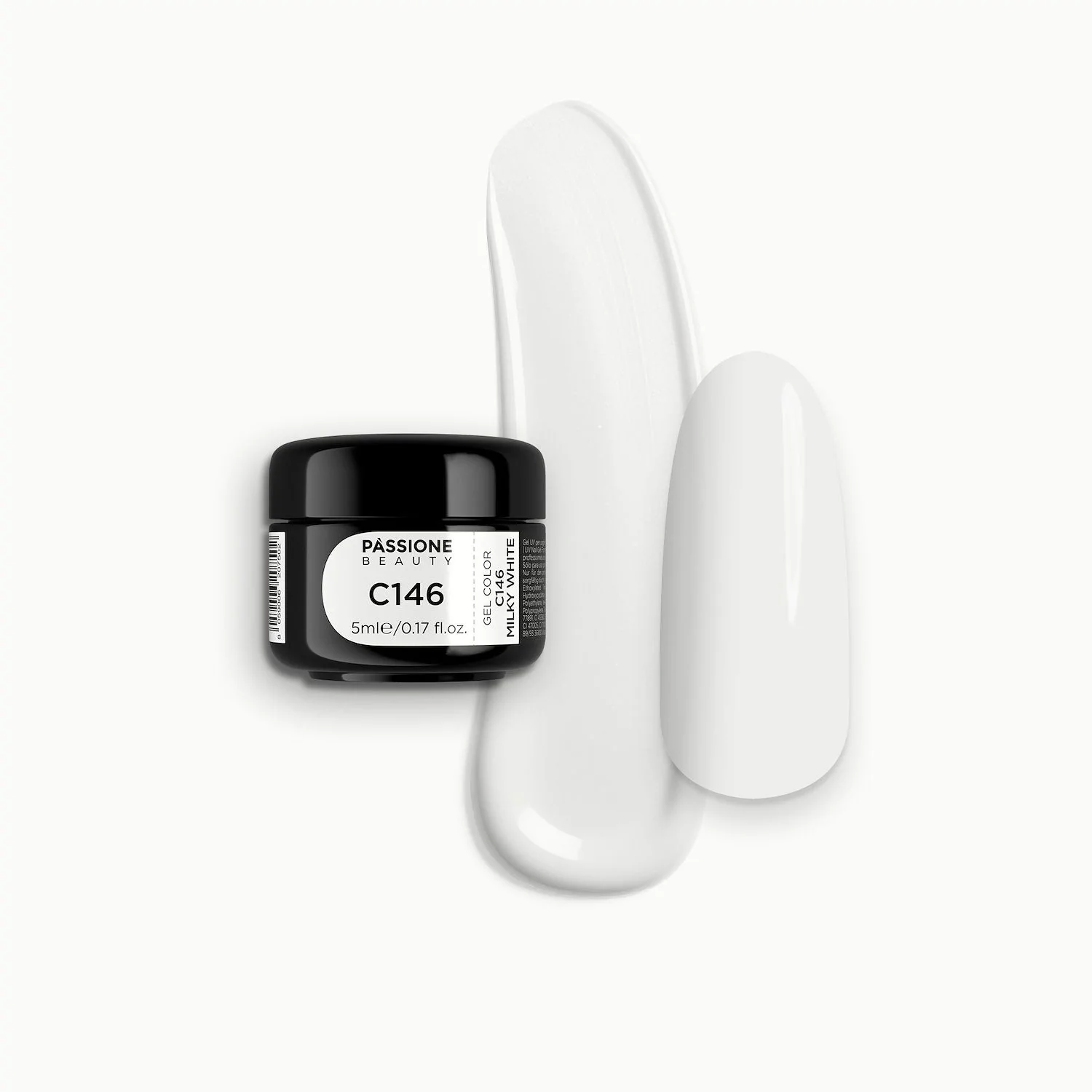 Gel couleur C146 Milky White - Gel couleur blanc clair laiteux