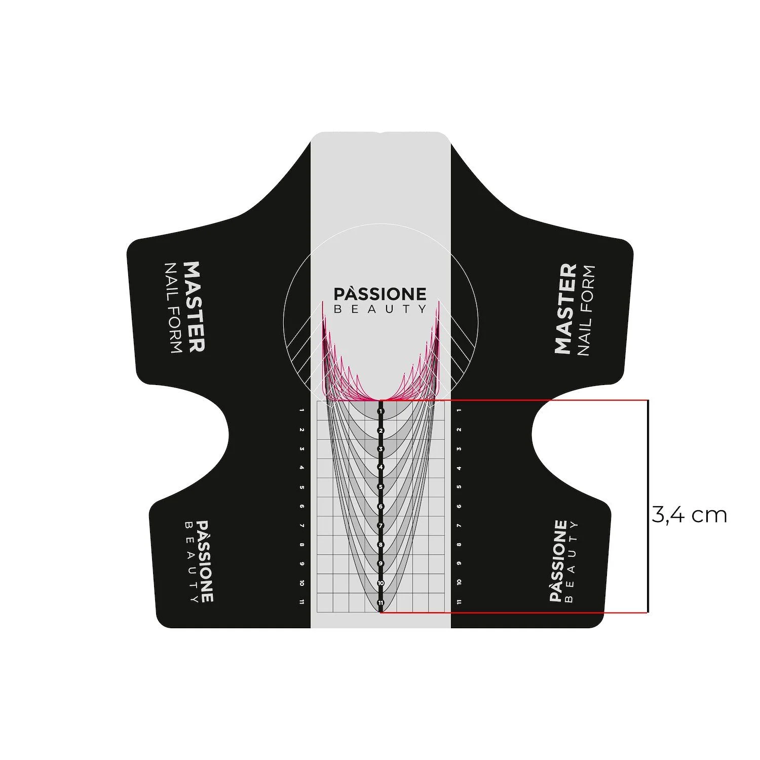 Master Nail Form Pro 500 pcs - Master Nail Forms in Aluminium for Professional Use - detail 1