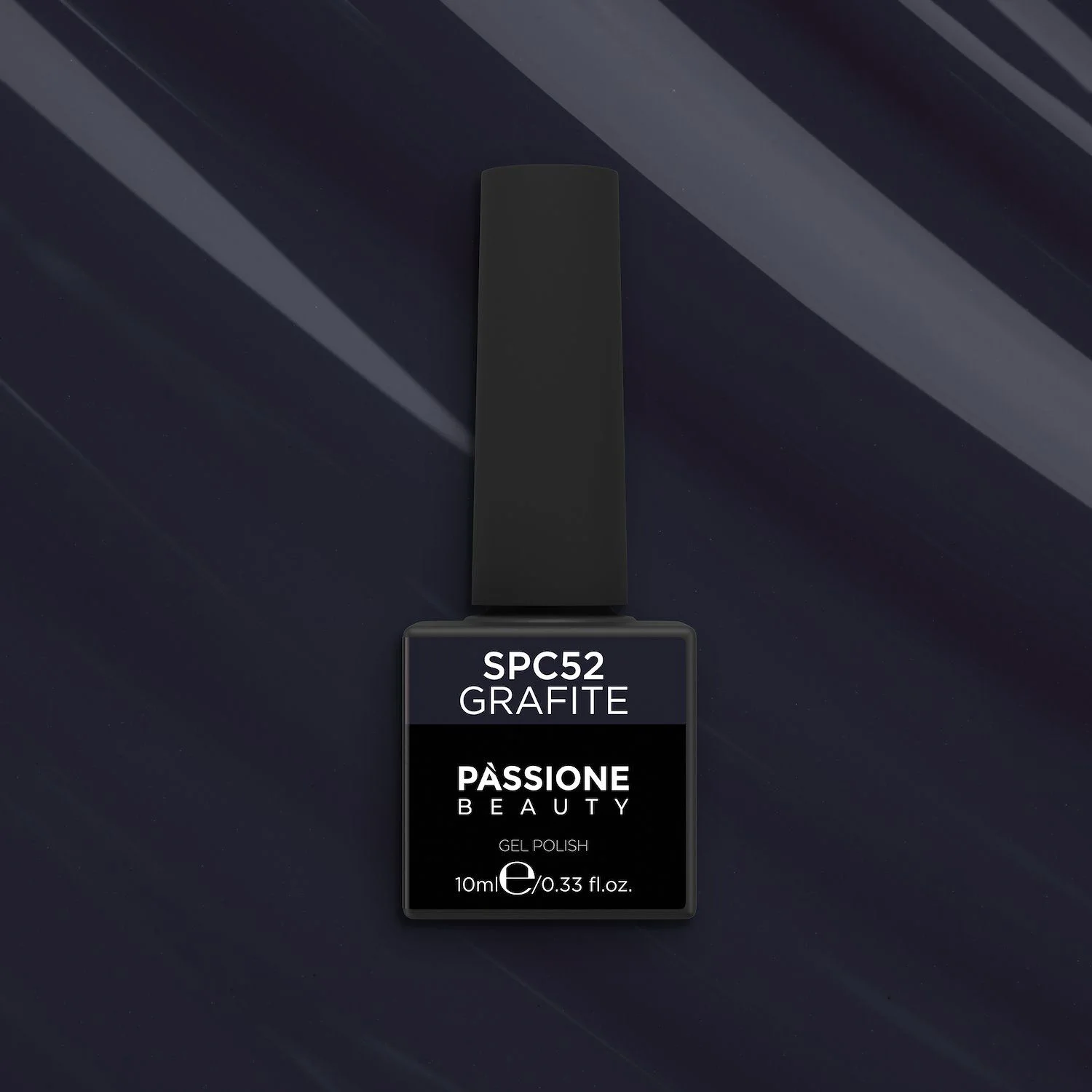UV Nagellack SNC52 Grafite - UV Nagellack in dunklem Anthrazit - Detail 1