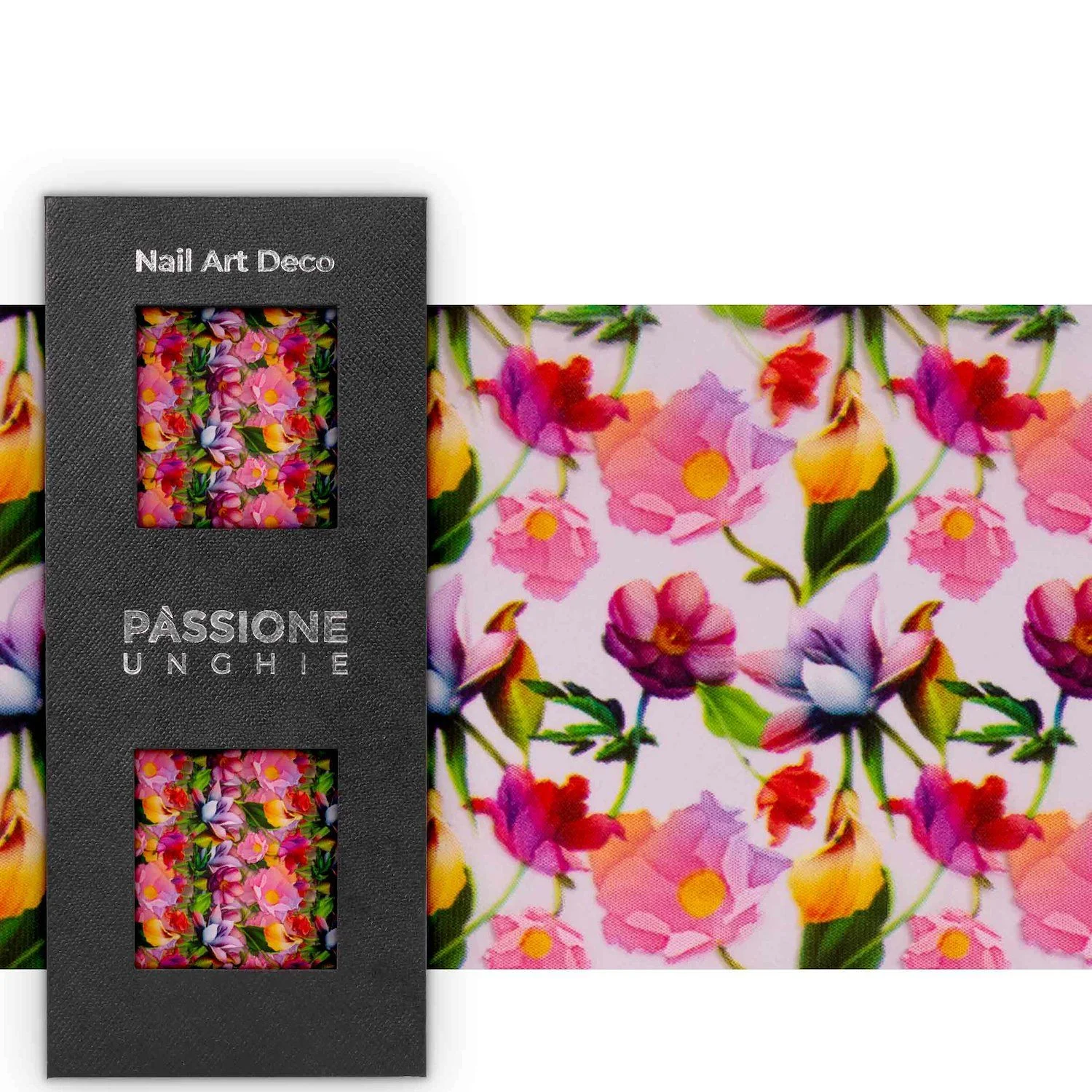 Garden Flowers - Transfer Foil - Nail Transfer Foil - lively floral design