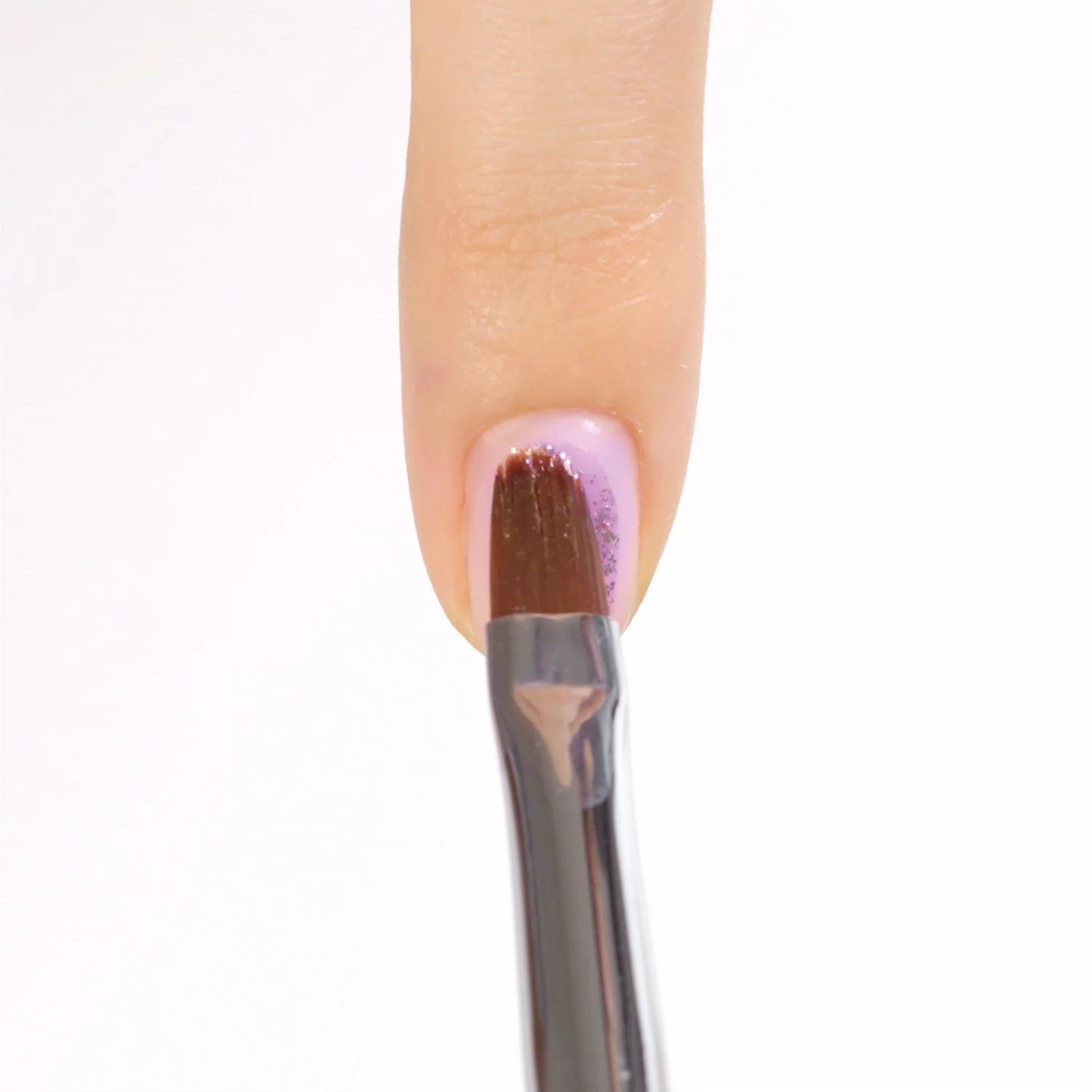 Applicazione di Gel Glitter G55 Lilla Flash