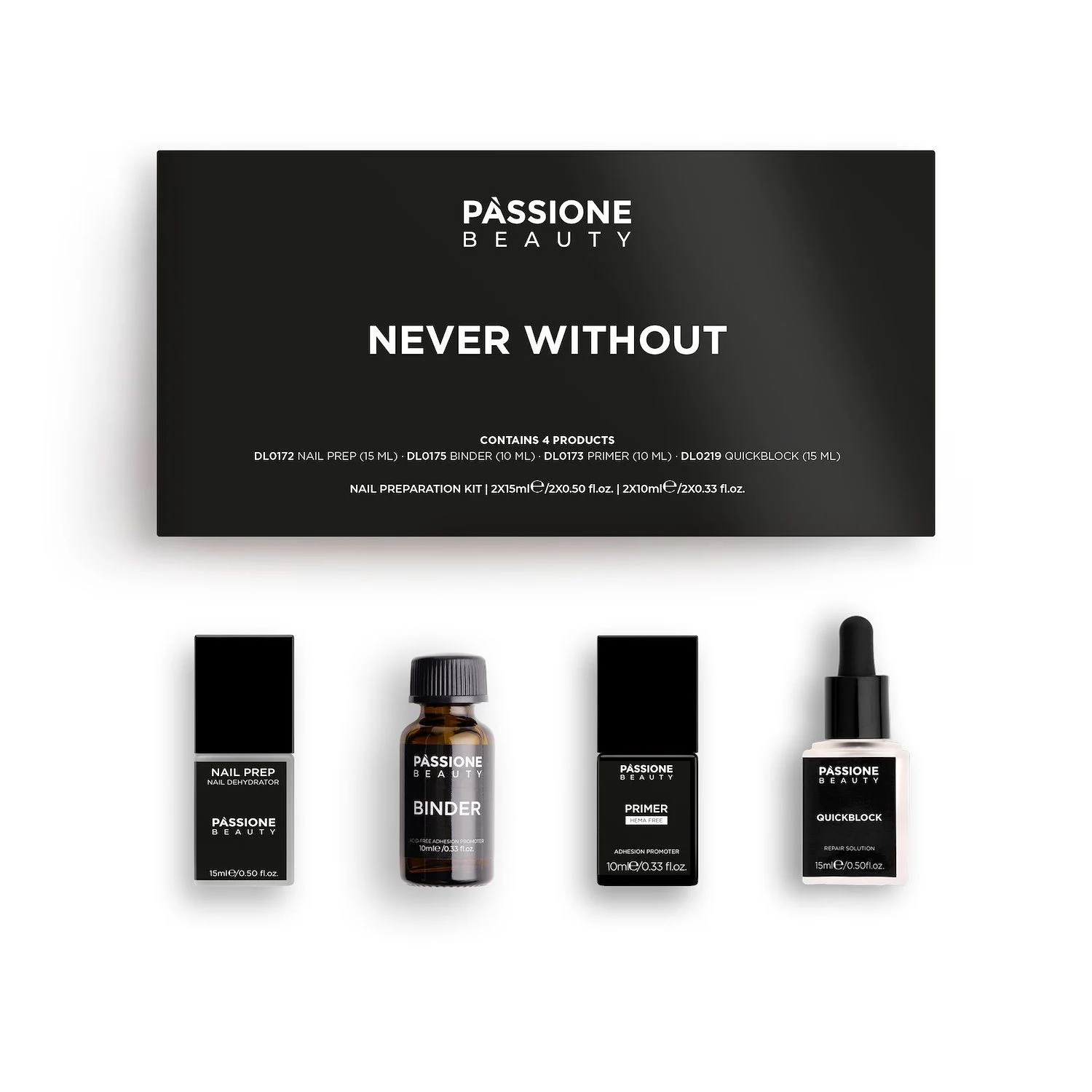 Never Without - Kit de preparadores y líquidos
