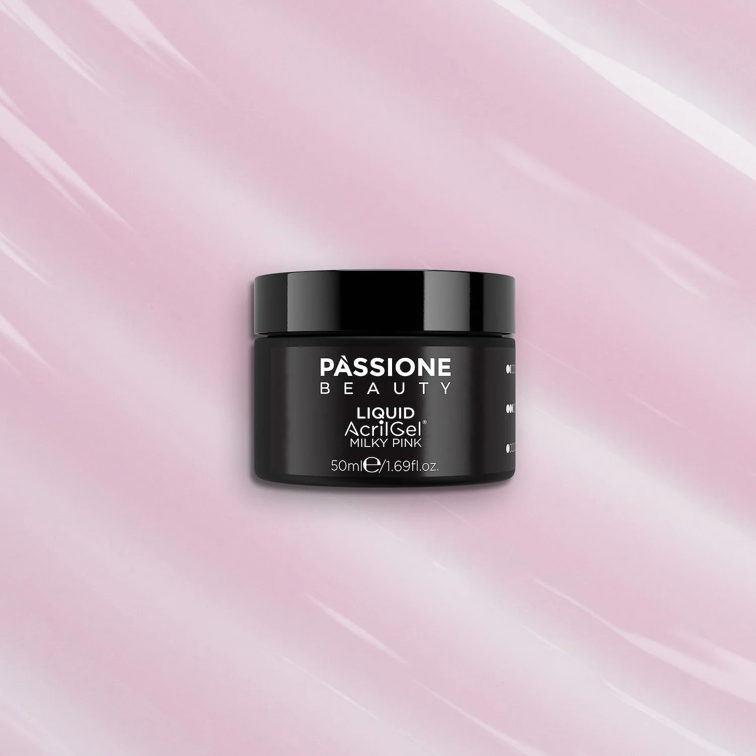 Liquid AcrilGel® Milky Pink 50 ml  - Selbstnivellierender Builder mit niedriger Viskosität, rosa-milchig - Detail 2
