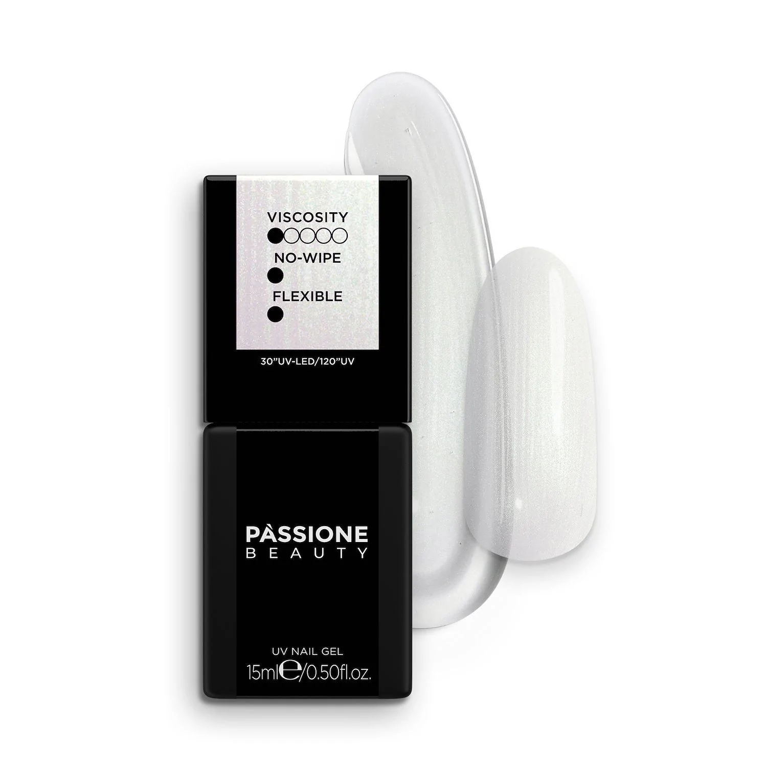 Pearl Gloss Borealis 15 ml - No-wipe top coat with green pearlescent reflections