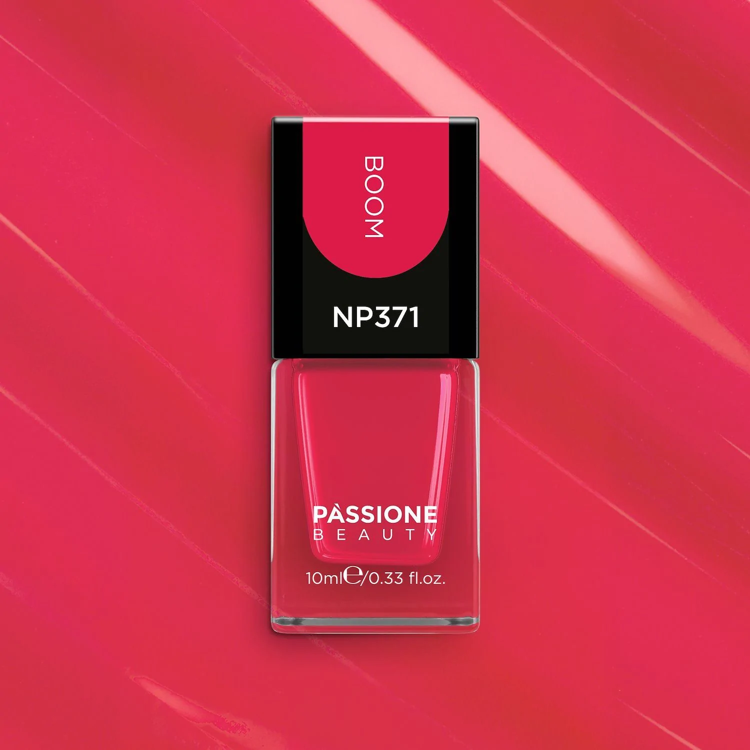 Vernis NP371 Boom - Vernis rouge corail - détail 3