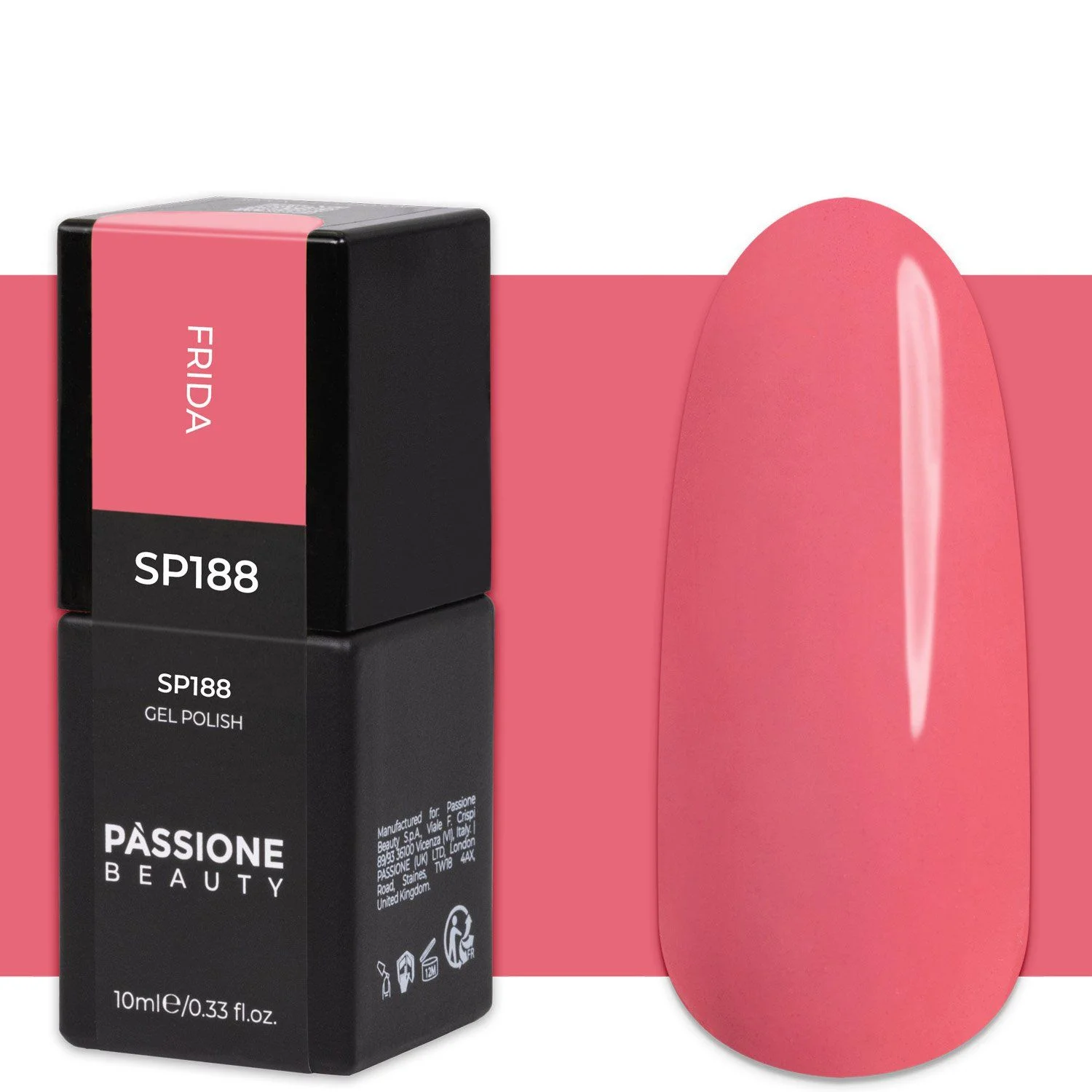 Nail Polish GP188 Frida  - Coral Pink Gel Polish
