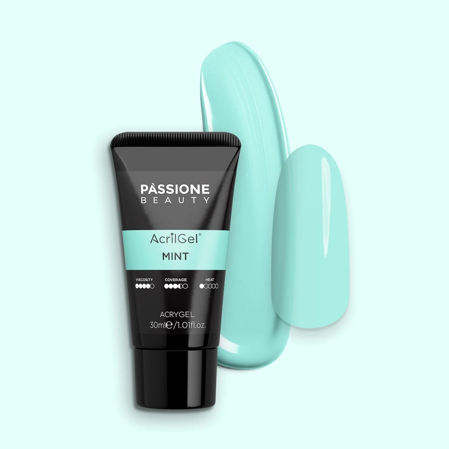 AcrilGel® Mint 30 ml - Gel acrílico verde menta pastel frío cobertura media