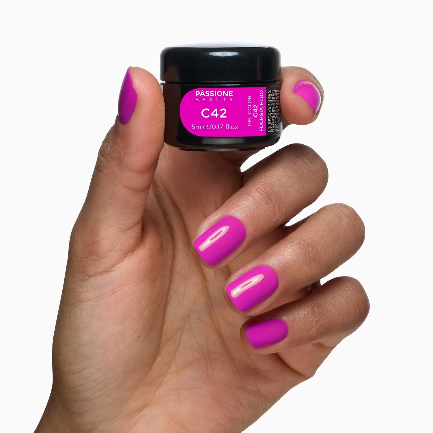 Gel Color C42 Fuchsia Fluo - Gel colorato ciclamino acceso - dettaglio 1