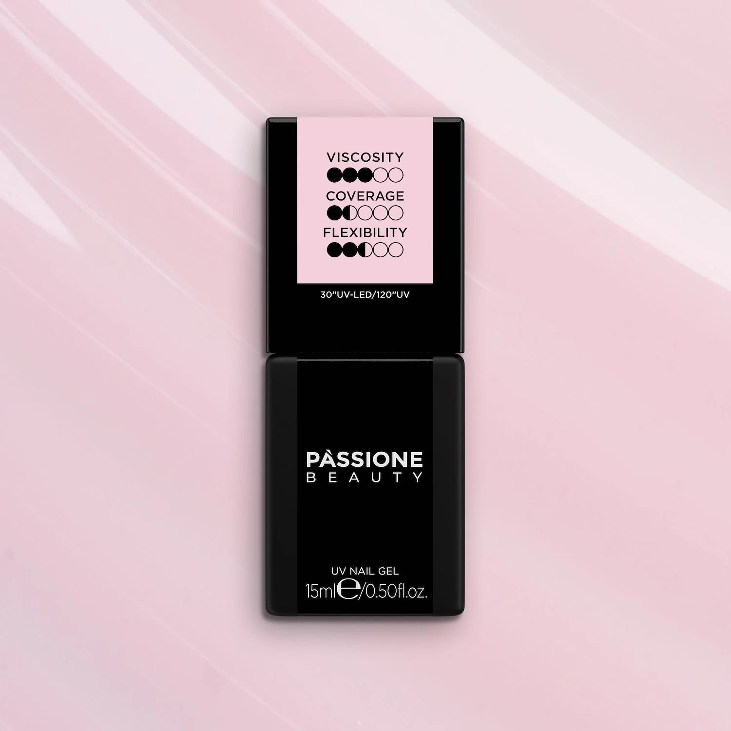 HD Fiber Base Baby Pink 15 ml - Base Semipermanente Rosa claro lechoso 15 ml - detalle 2