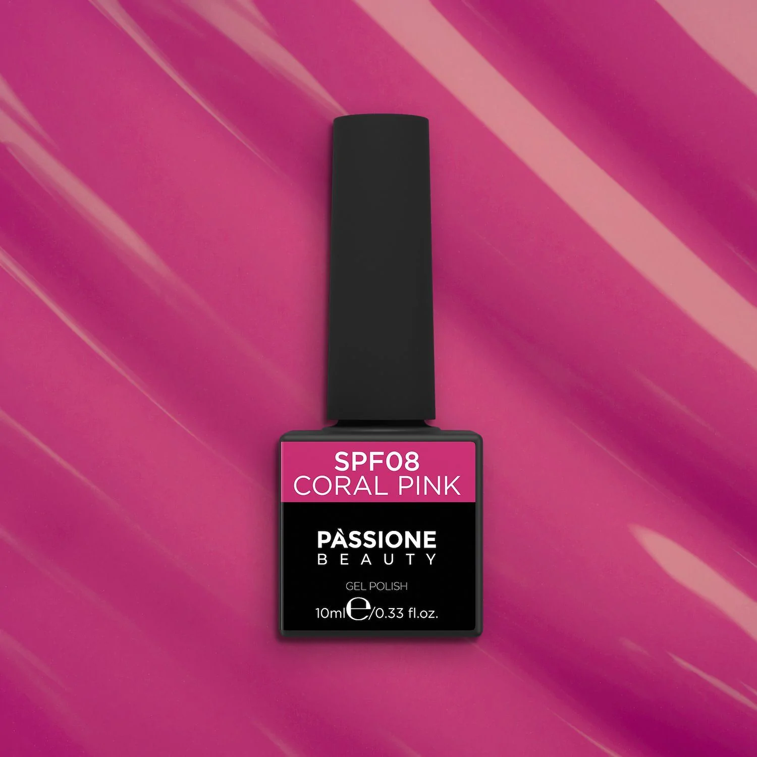 UV Nagellack SNF08 Coral Pink - UV Nagellack in dunklem Magenta - Detail 2