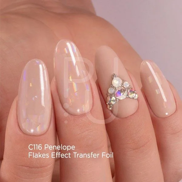 Flakes Effect - Transfer Foil - Nail Transfer Foil – rainbow effect - detail 1