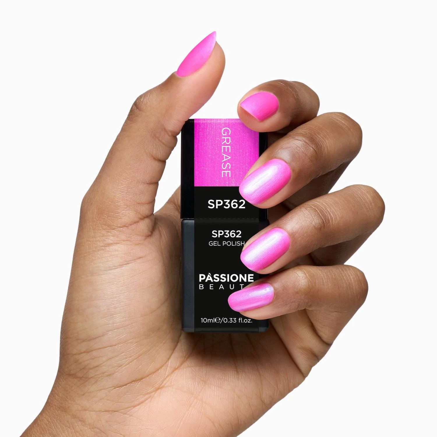 UV Nagellack NL362 Grease - UV Nagellack in Metallic Pink - Detail 1