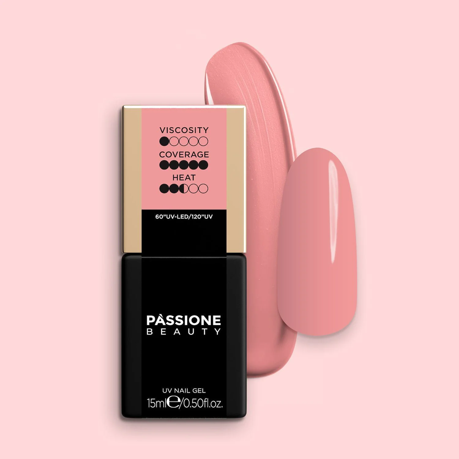 GELNIUS® Soft Apricot 15 ml - Gel constructeur 2 en 1 à faible viscosité rose pêche