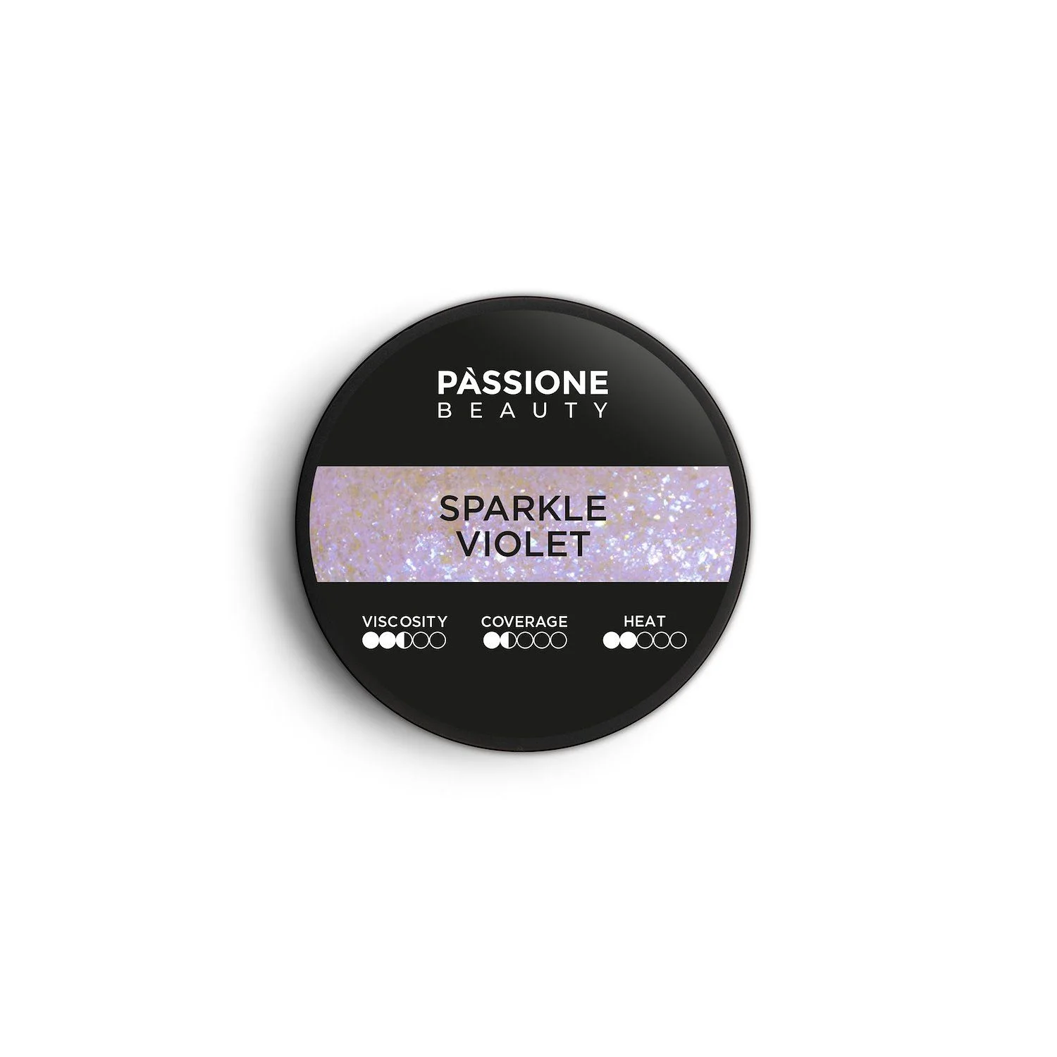 Sparkle Violet 15 ml - Gel de construction auto-égalisant violet avec glitter violets et bleus très lumineux - détail 2