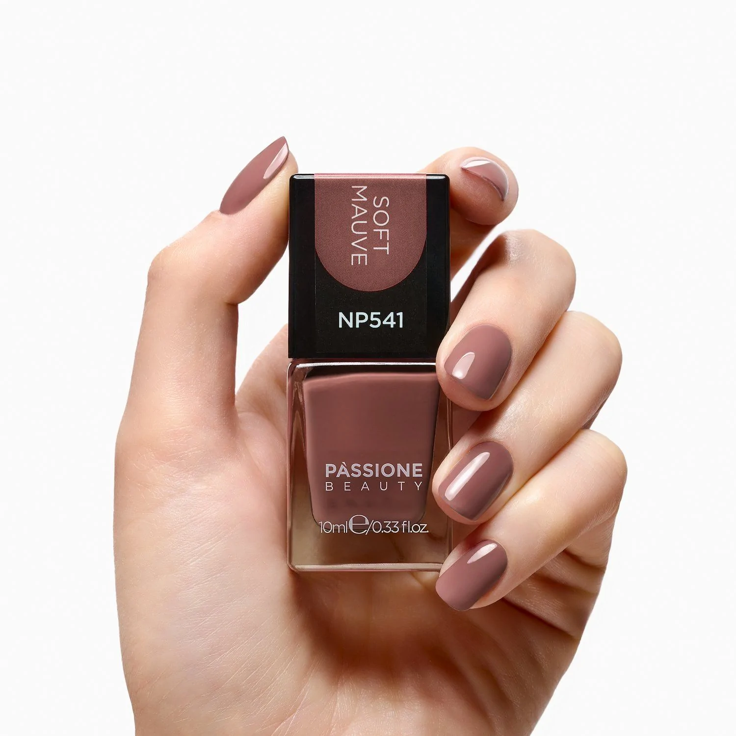 Nail Lacquer NP541 Soft Mauve - Brownish Mauve Nail Lacquer - detail 2