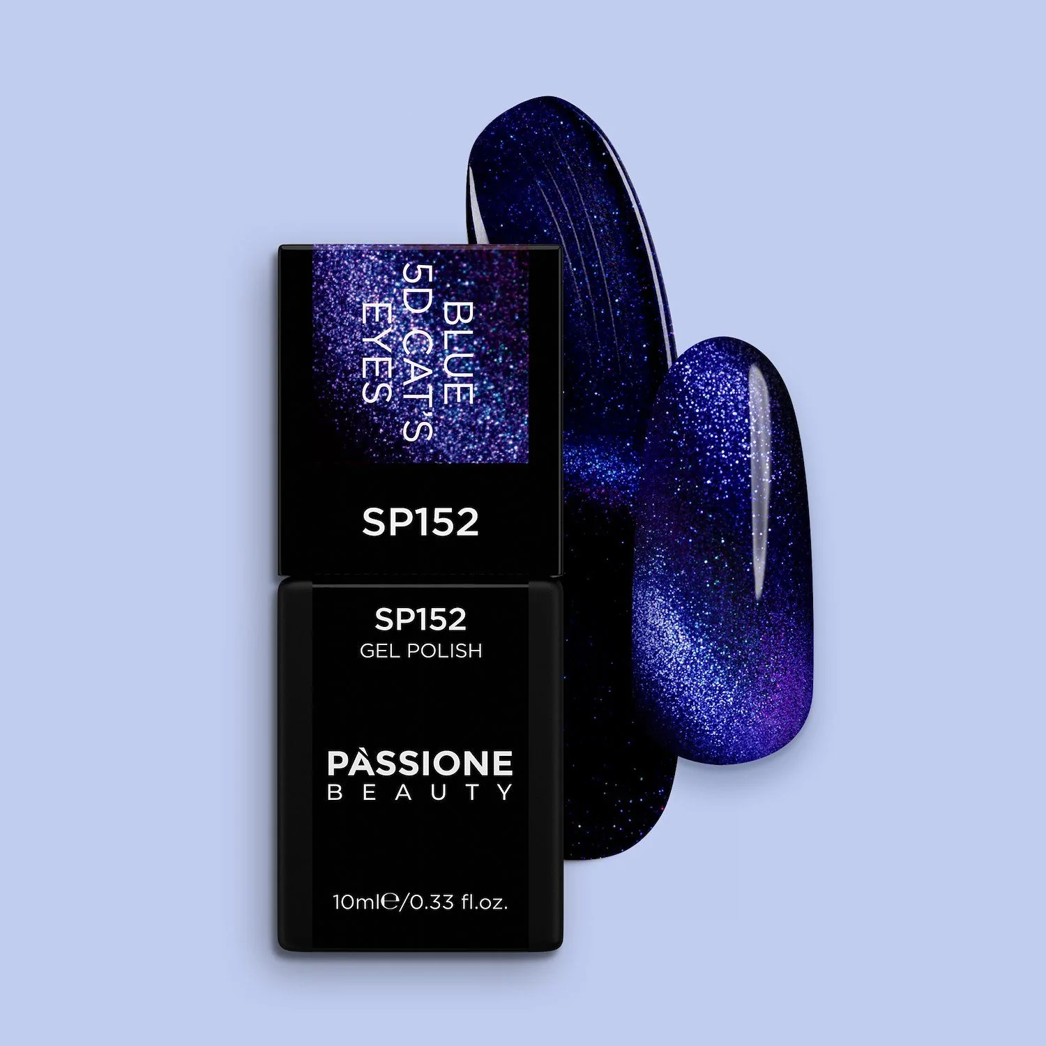 UV-Nagellack SP152 Blue 5D Cat Eye - UV-Nagellack Blau Cat-Eye-Effekt
