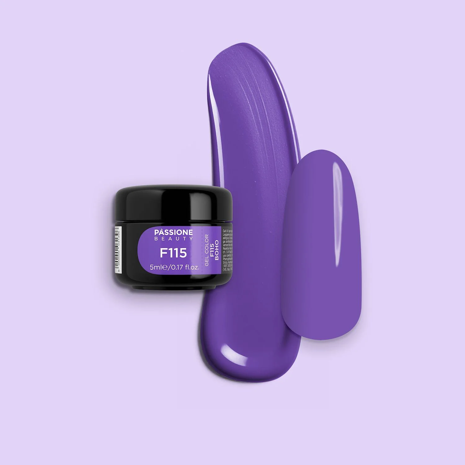 F115 Boho - Gel colorante violeta frío autosellador