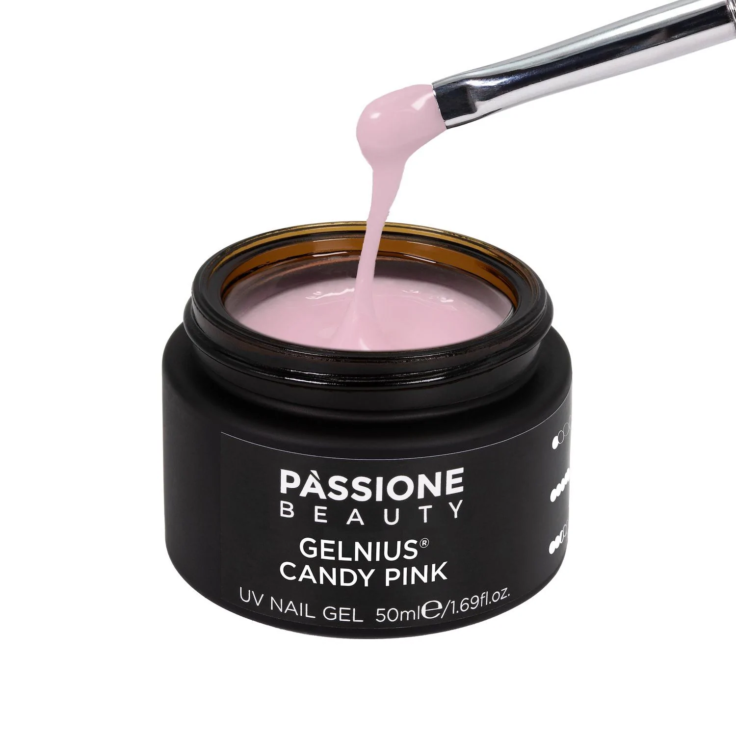 Kit GELNIUS® Pink Collection 50 ml - Coffret de gels constructeurs roses 2 en 1 - détail 2