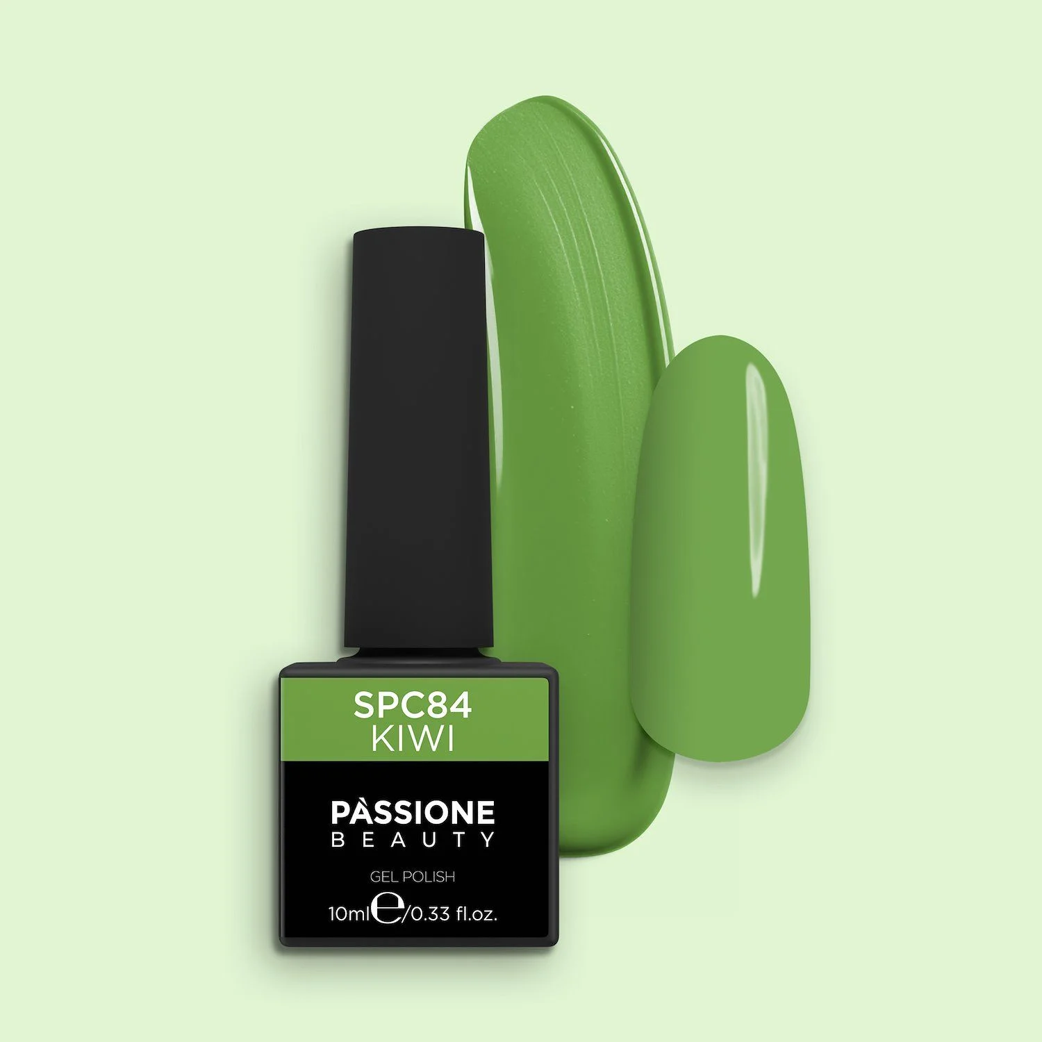 Gel Nail Polish GPC84 Kiwi  - GPC84 Kiwi gel polish, Solid Green