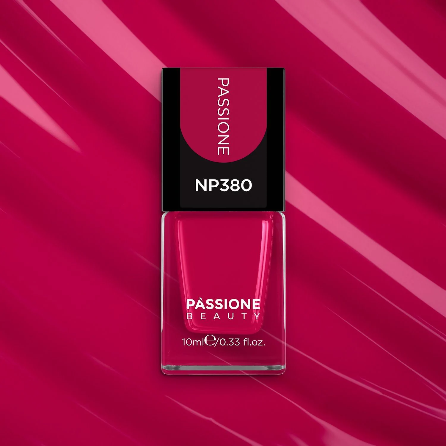 Vernis NP380 Passione - Vernis à ongles couleur magenta - détail 2