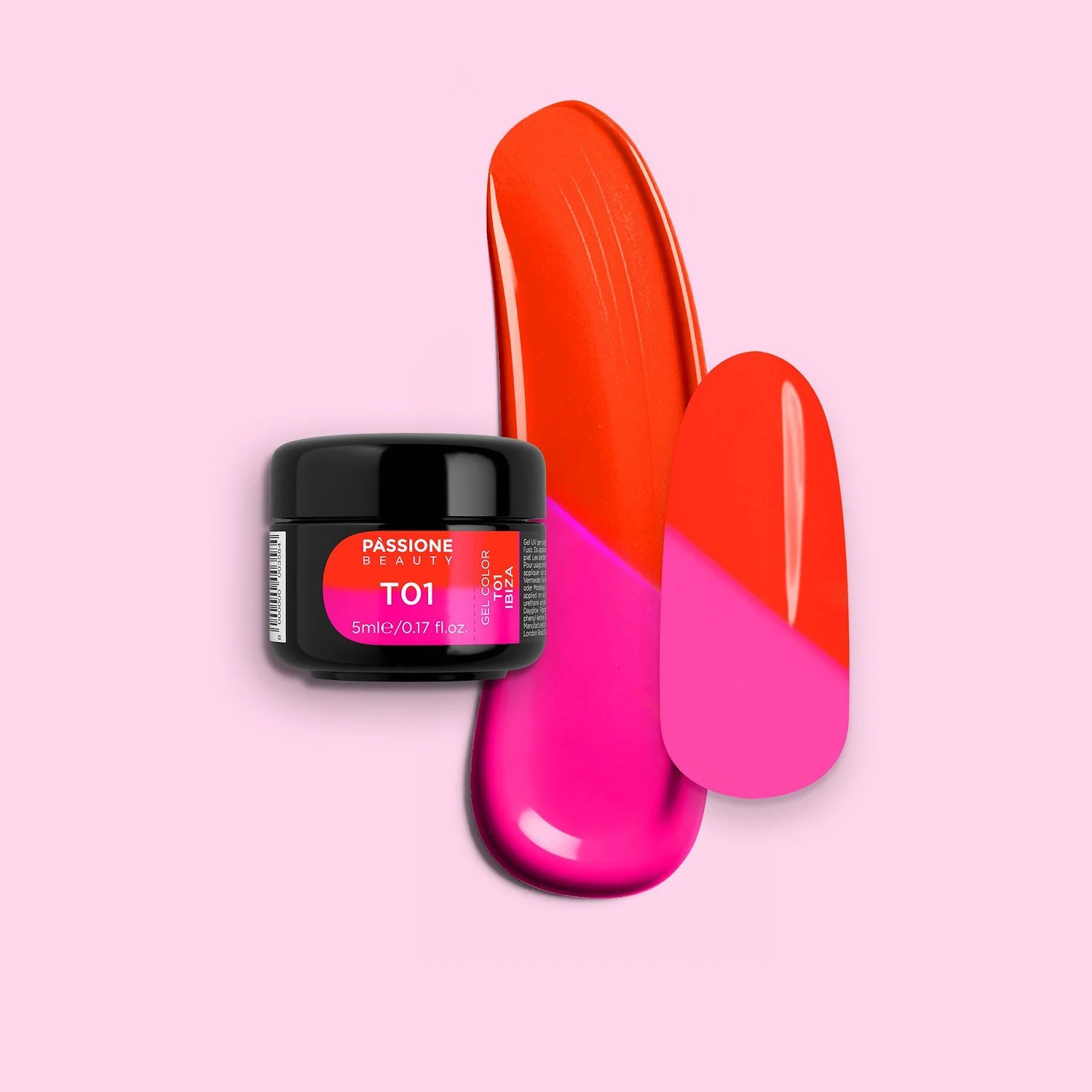 Gel Thermo T01 Ibiza - Gel UV termico rosa-arancione shocking