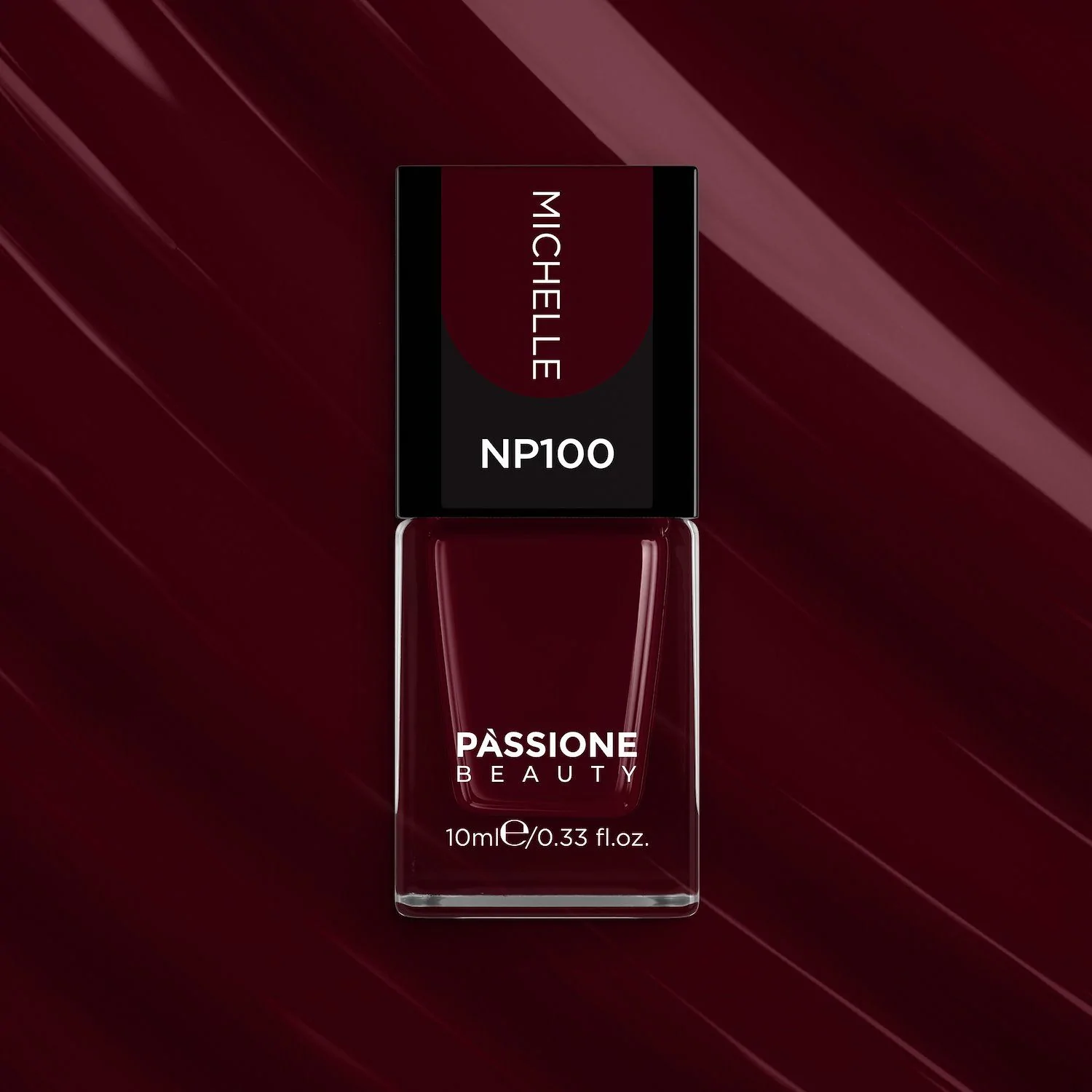 Esmalte NP100 Michelle - Esmalte color rojo burdeos - detalle 2