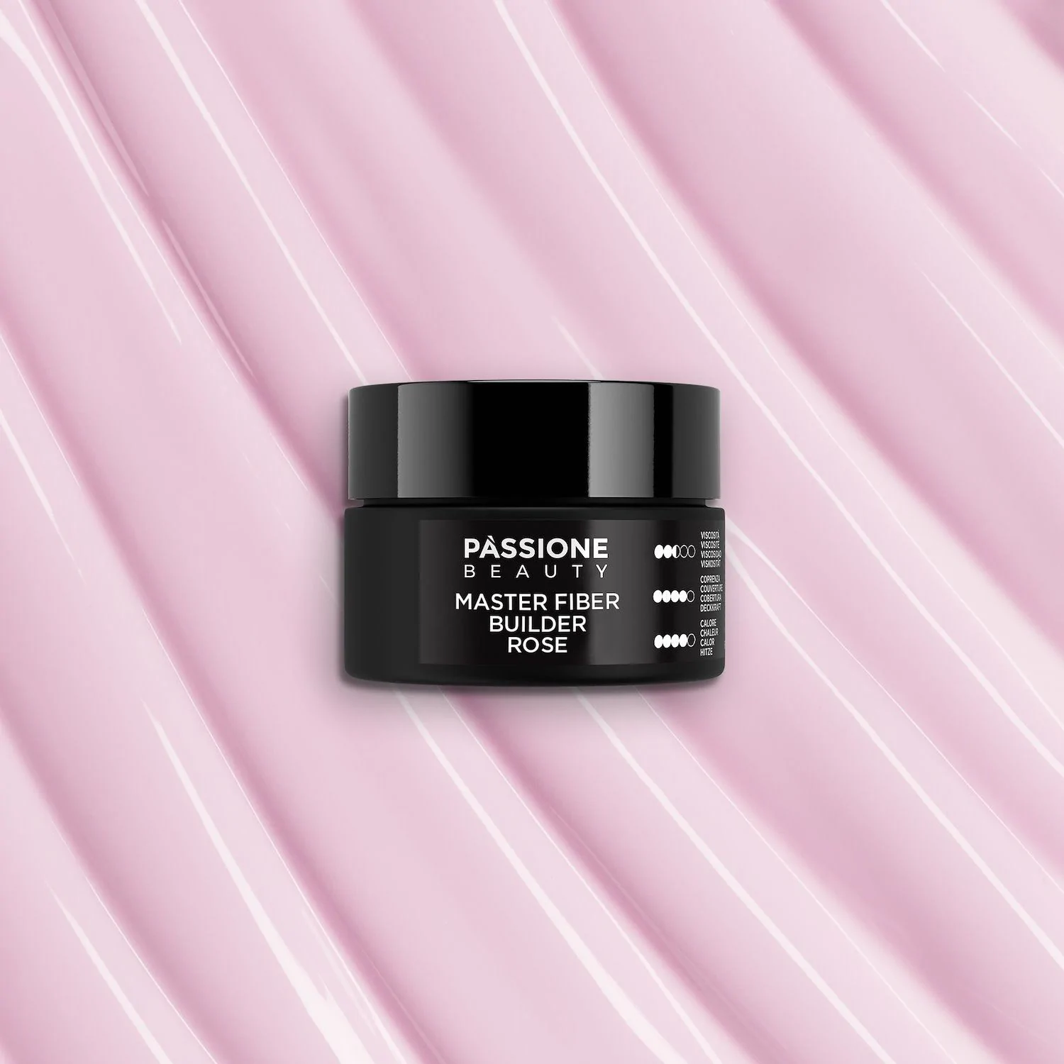 Master Fiber Builder Rose 15 ml - Gel costruttore autolivellante rosa con fibre di vetro - dettaglio 2
