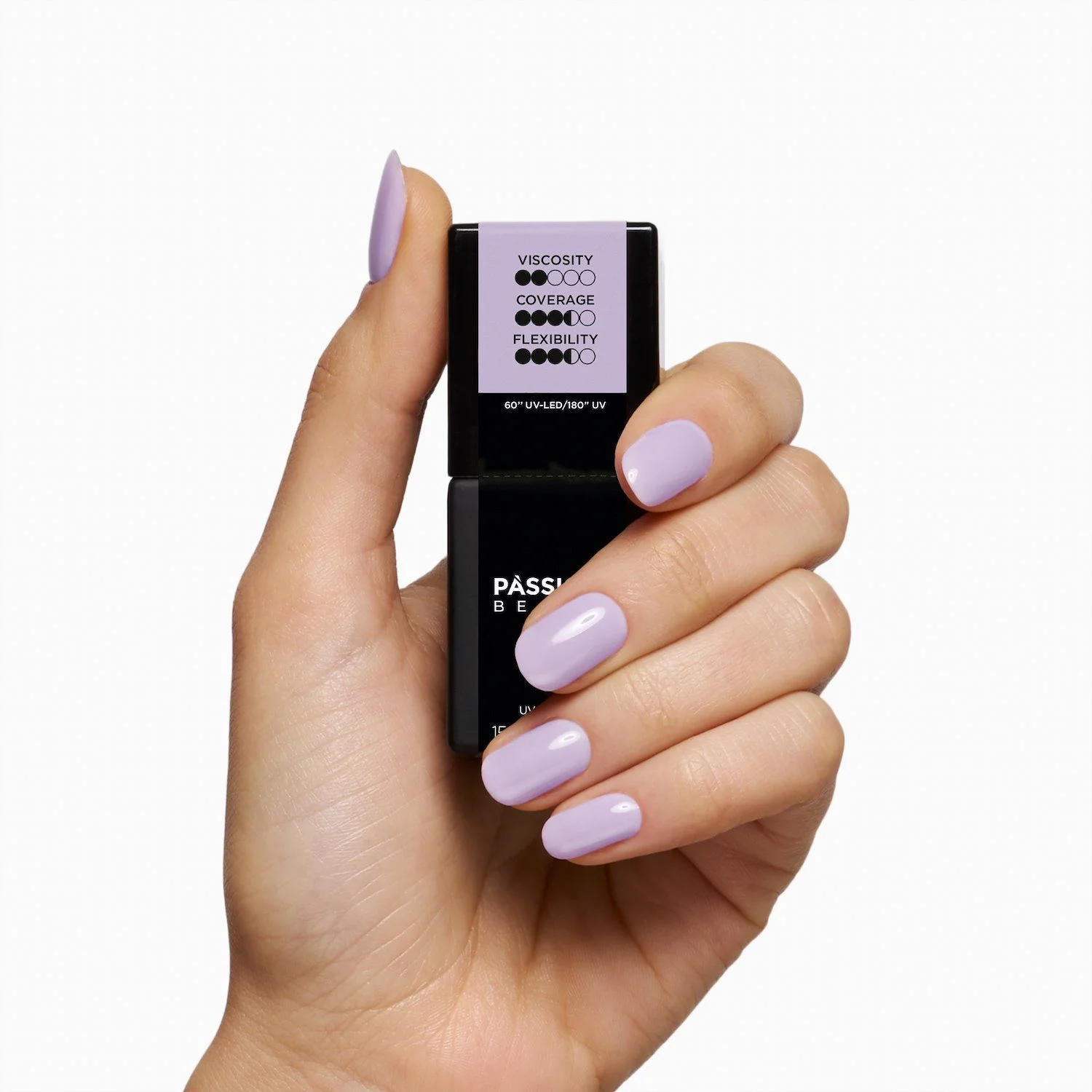 HD Base Pinky Lilac 15 ml - Base Rubber Semi-permanente Lilas - détail 3