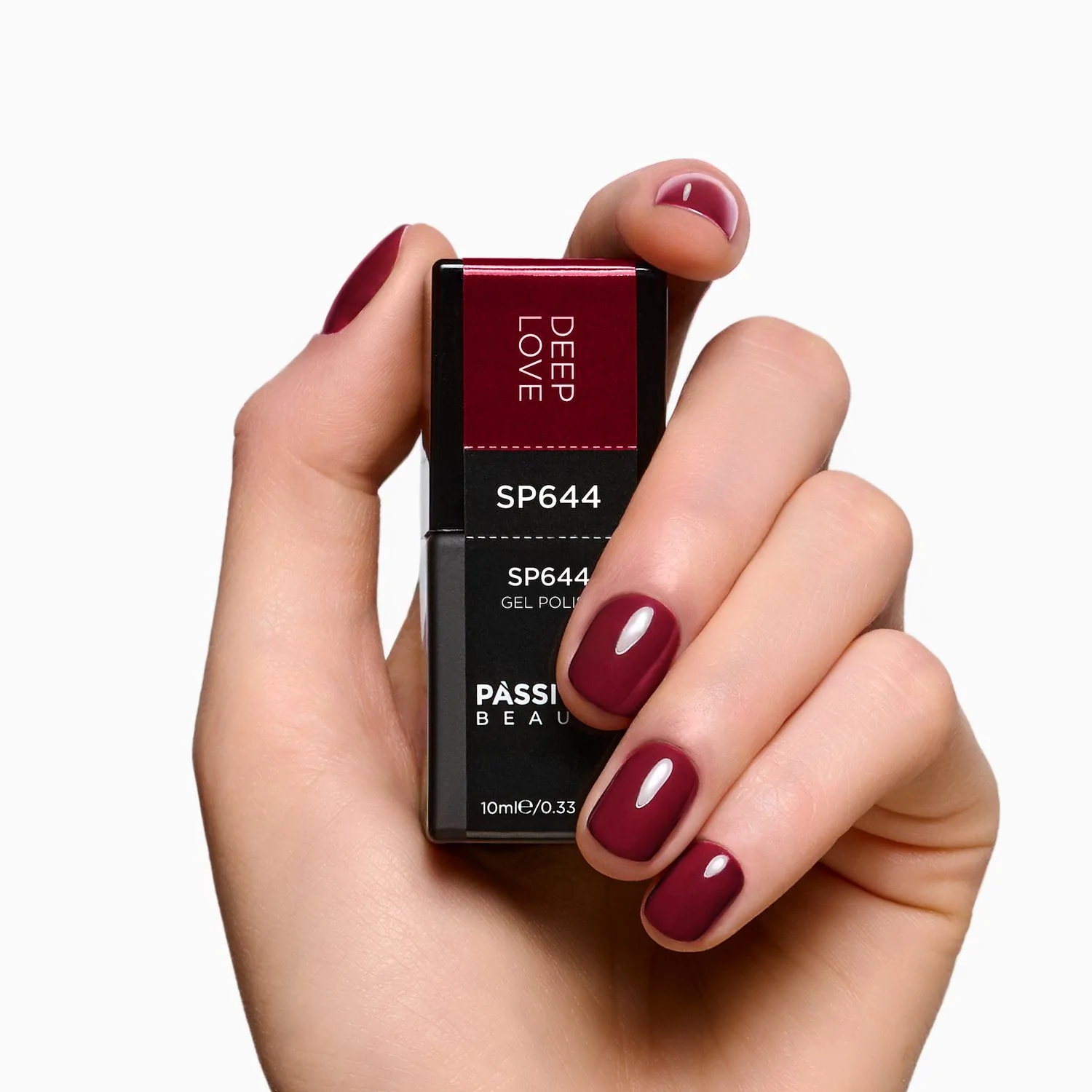 Smalto semipermanente SP644 Deep Love - Colore semipermanente bordeaux - dettaglio 1