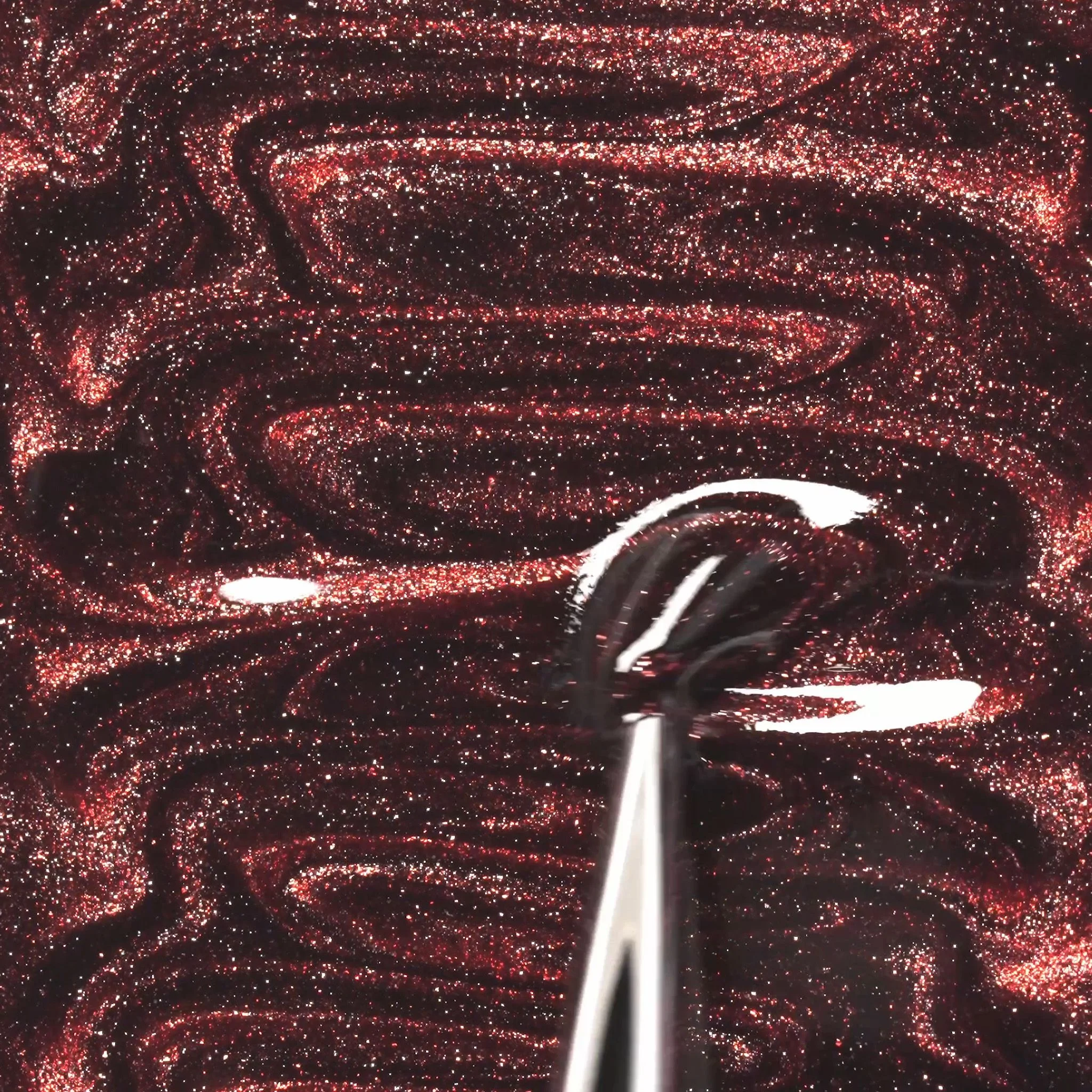 Application de Vernis semi-permanent SP746 Brown Flash Cat Eye