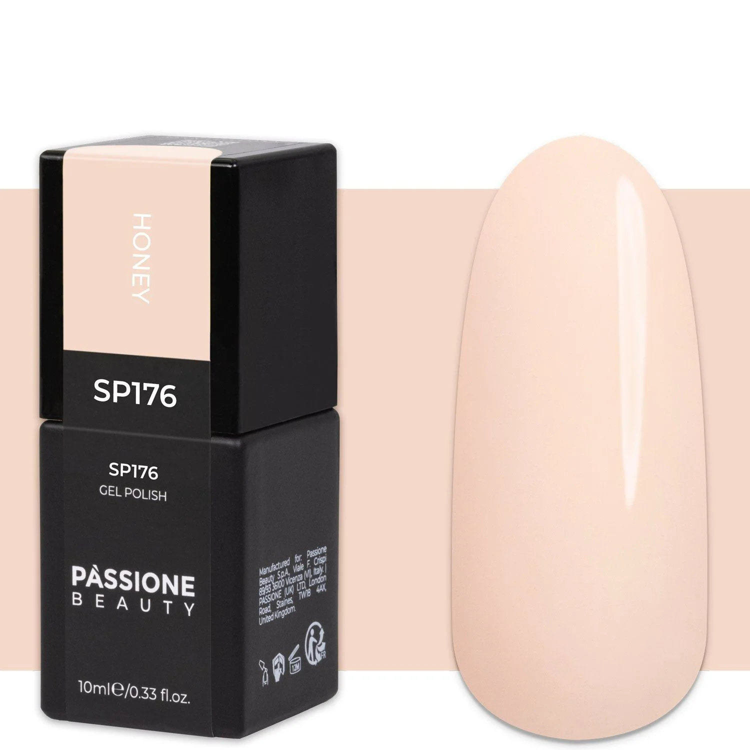 Gel Nail Polish GP176 Honey  - Light Pastel Peachy Pink Gel Polish