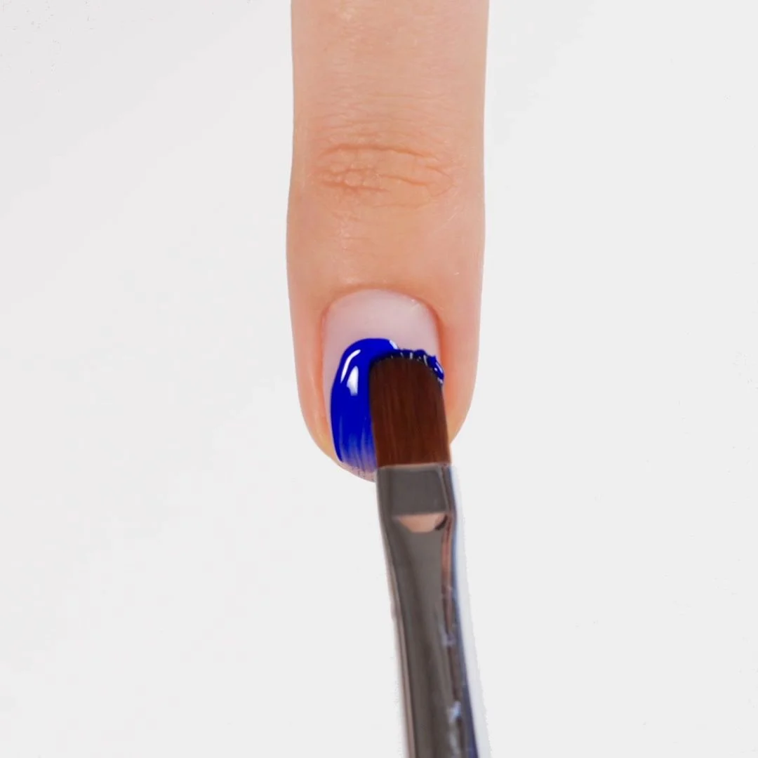 Anwendung von Farbgel C23 Infinite blue