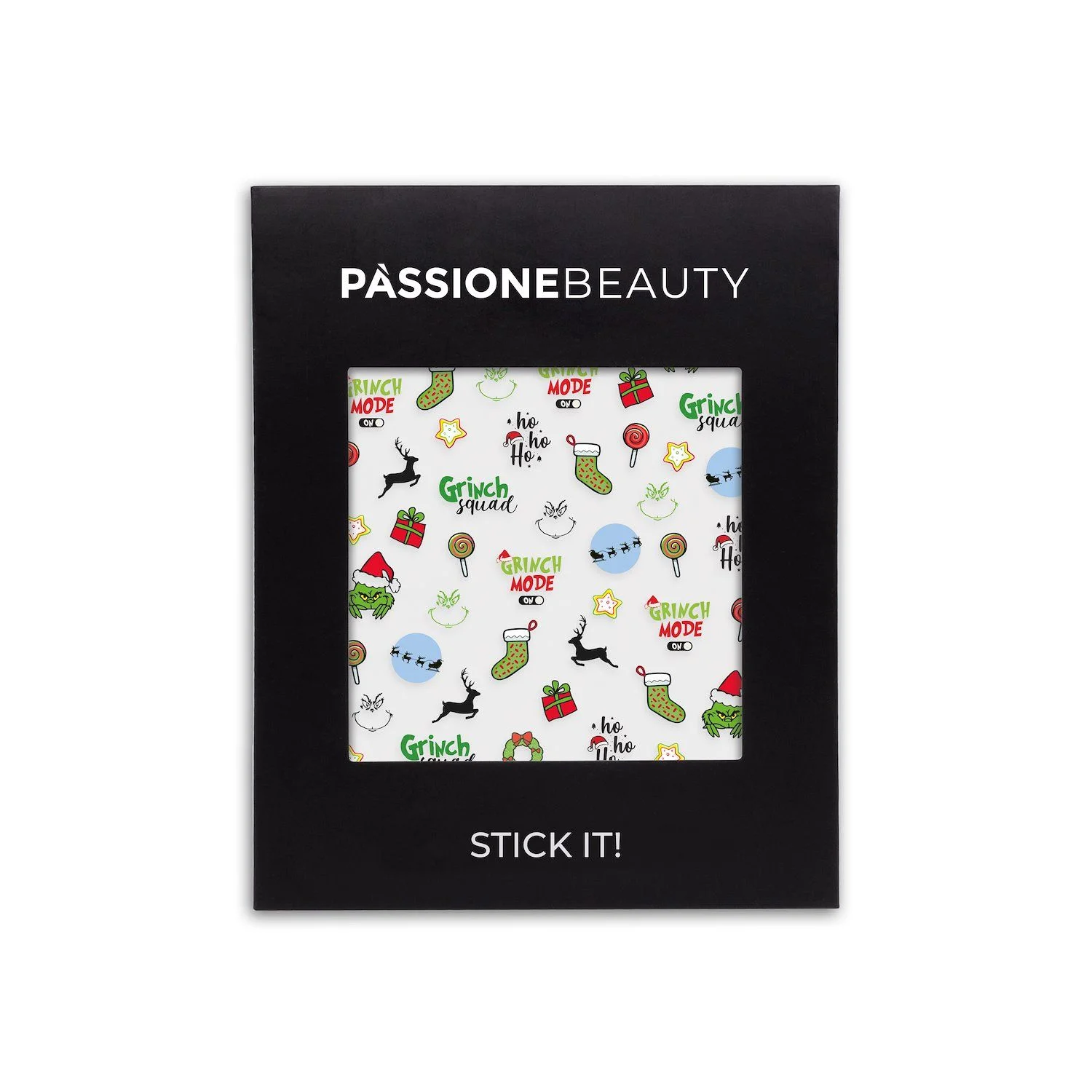 Grinch Squad - Nail Stickers - Christmas-themed nail stickers