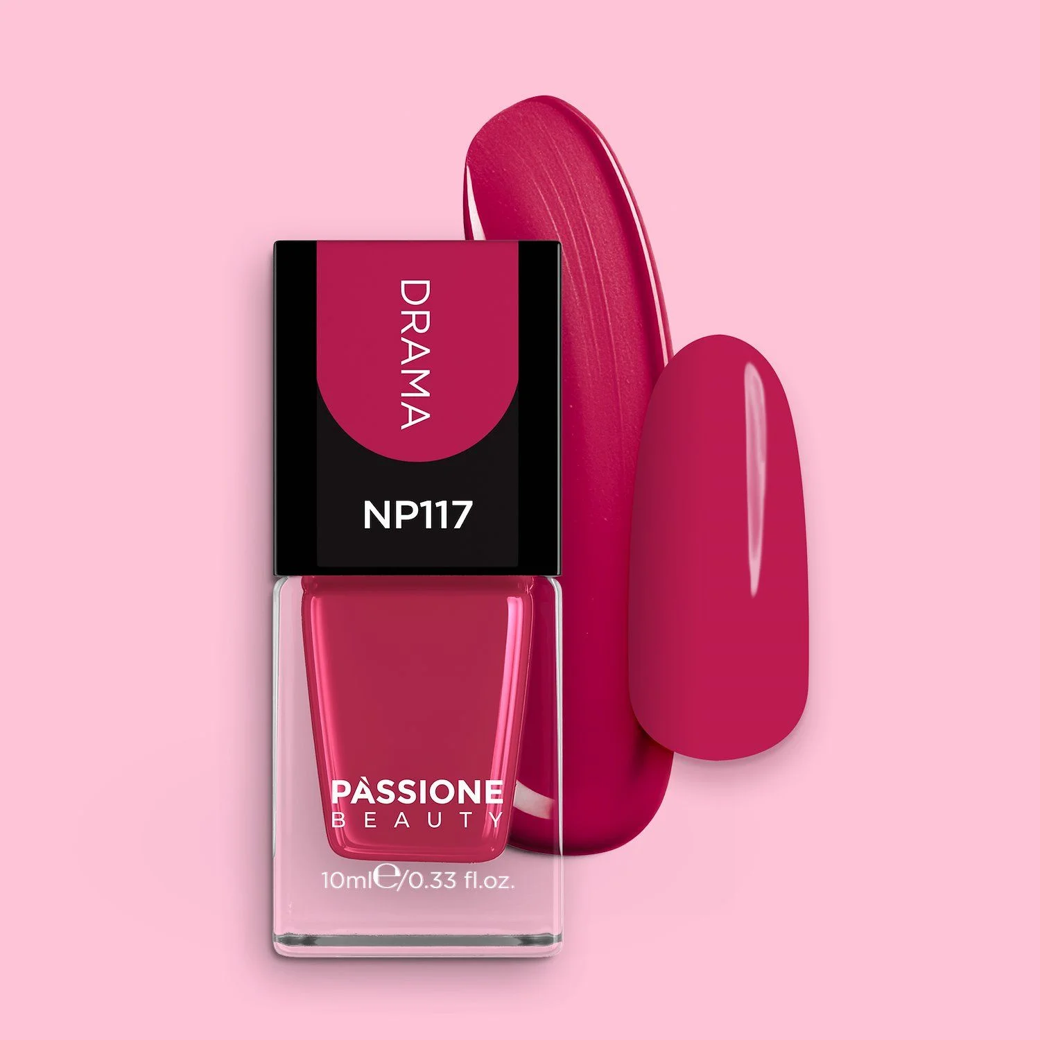 Esmalte NP117 Drama - Esmalte color fucsia