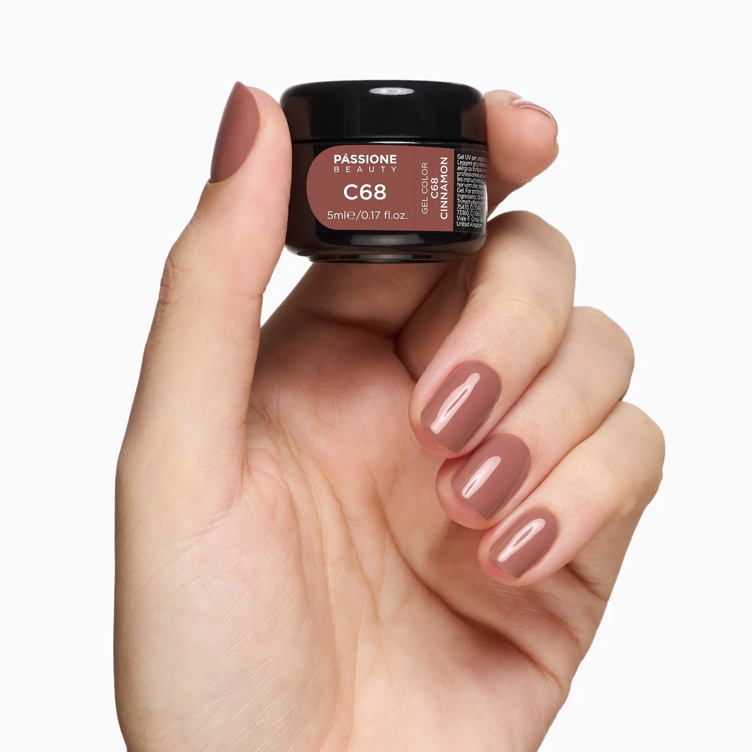 Gel Color C68 Cinnamon - Gel color rosa antico scuro - dettaglio 3