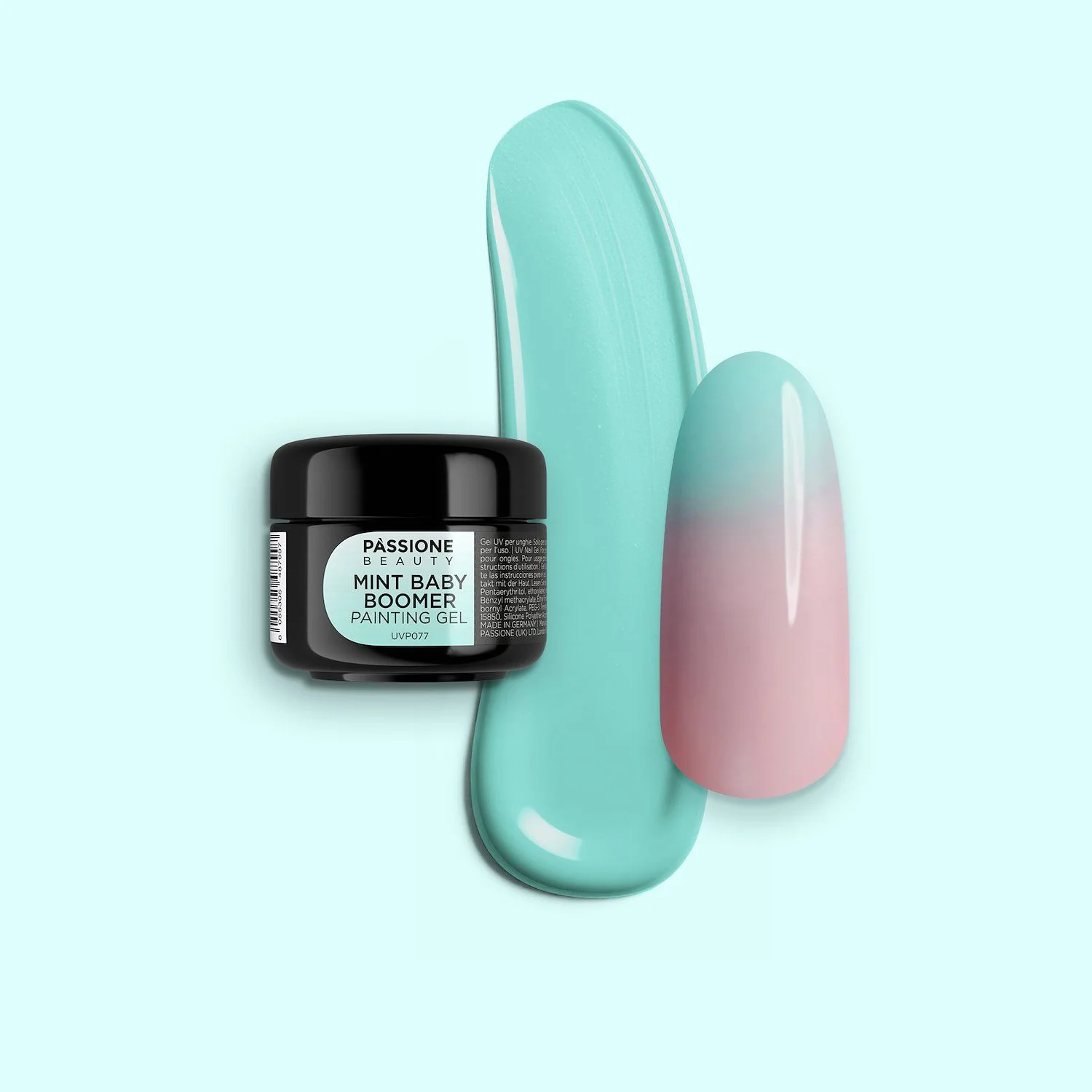 Mint Babyboomer UV Painting Gel - Babyboomer UV Painting Gel vert menthe pastel