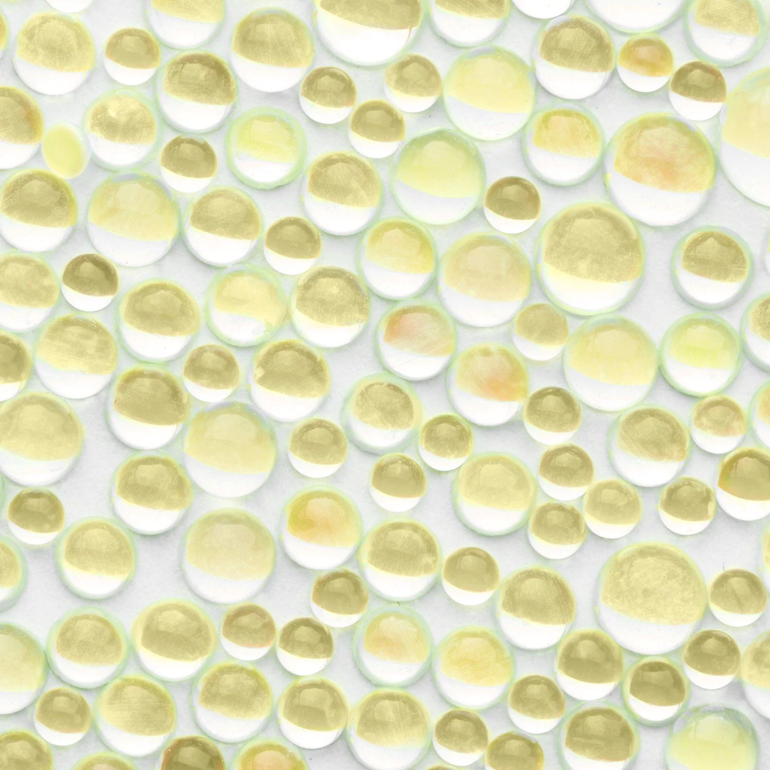 Yellow Drop Gems - Gemas para uñas, color amarillo iridescente - detalle 1