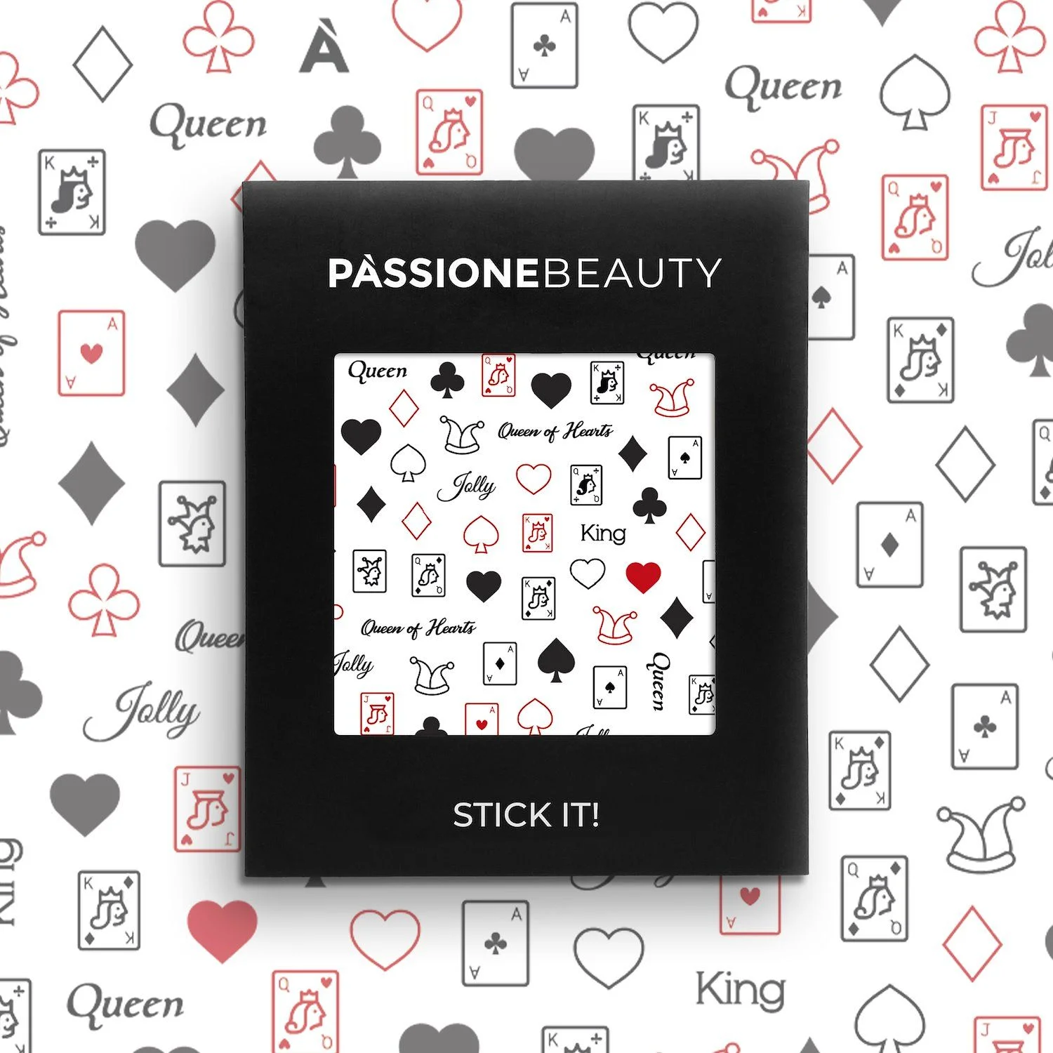 Card Game - Nail Stickers - Card Game - Stickers for Nail Decoration