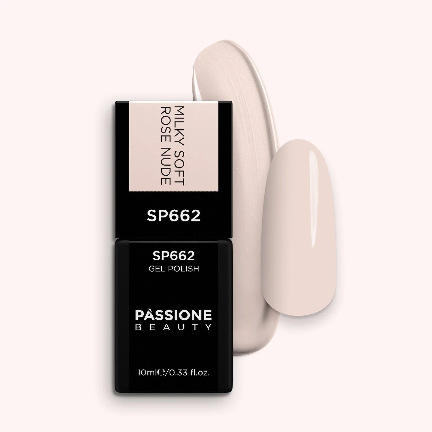 Gel Nail Polish SP662 Milky Soft Rose Nude - Milky Nude Pink Gel Polish